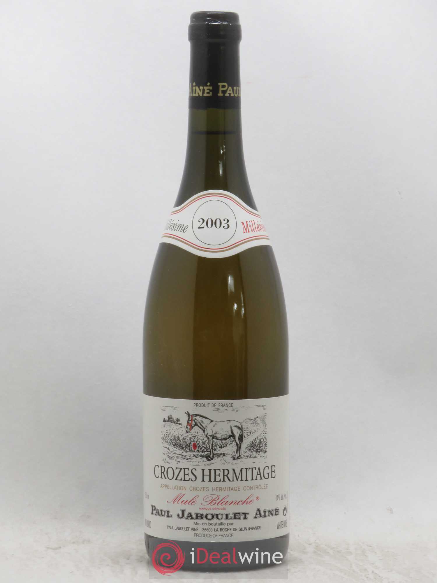 Crozes-Hermitage Paul Jaboulet Ainé La Mule Blanche 2003 - Lot de 1 bouteille - 0