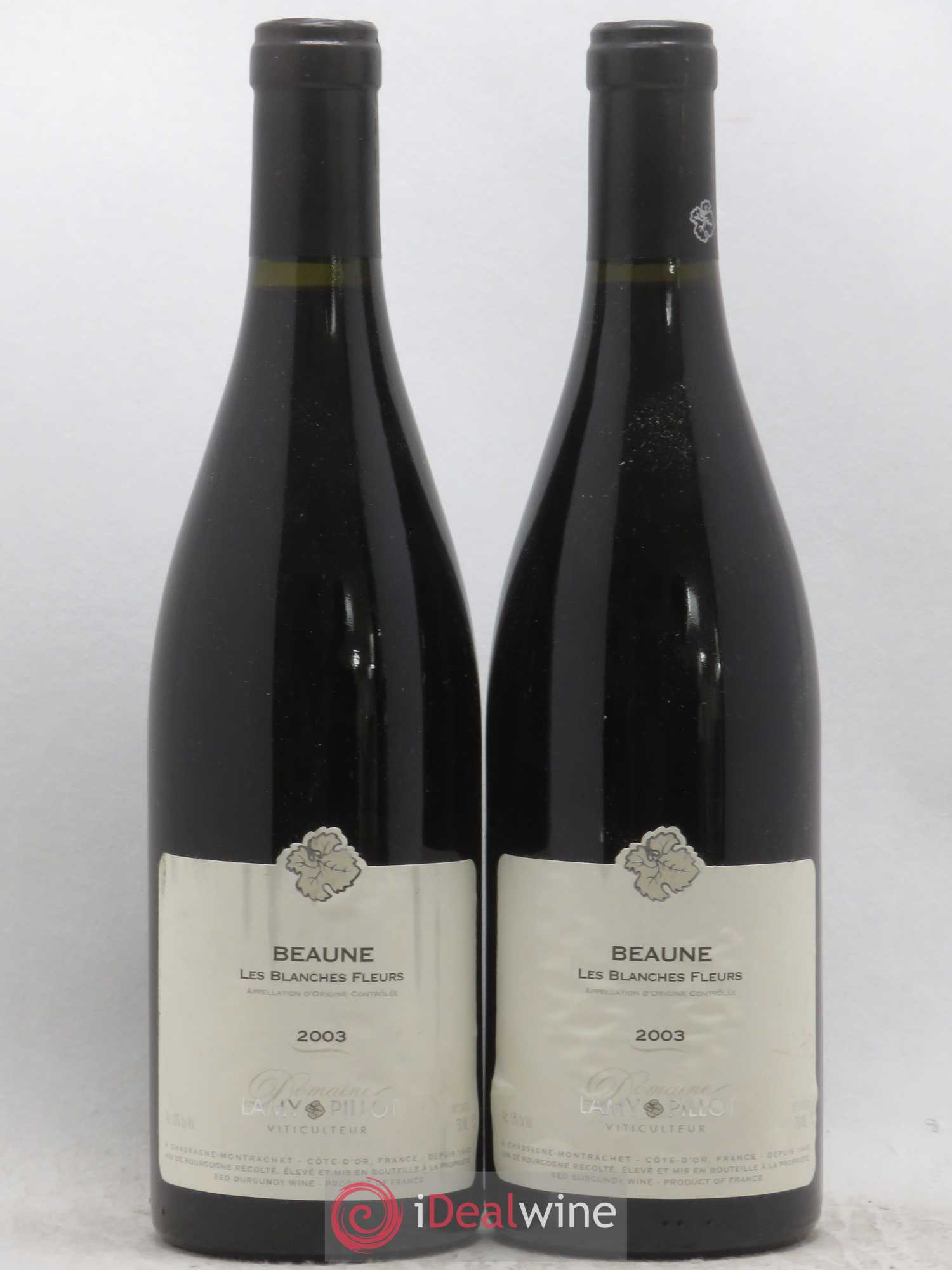 Beaune les Blanches Fleurs Domaine Lamy Pillot 2003 - Posten von 2 Flaschen - 0