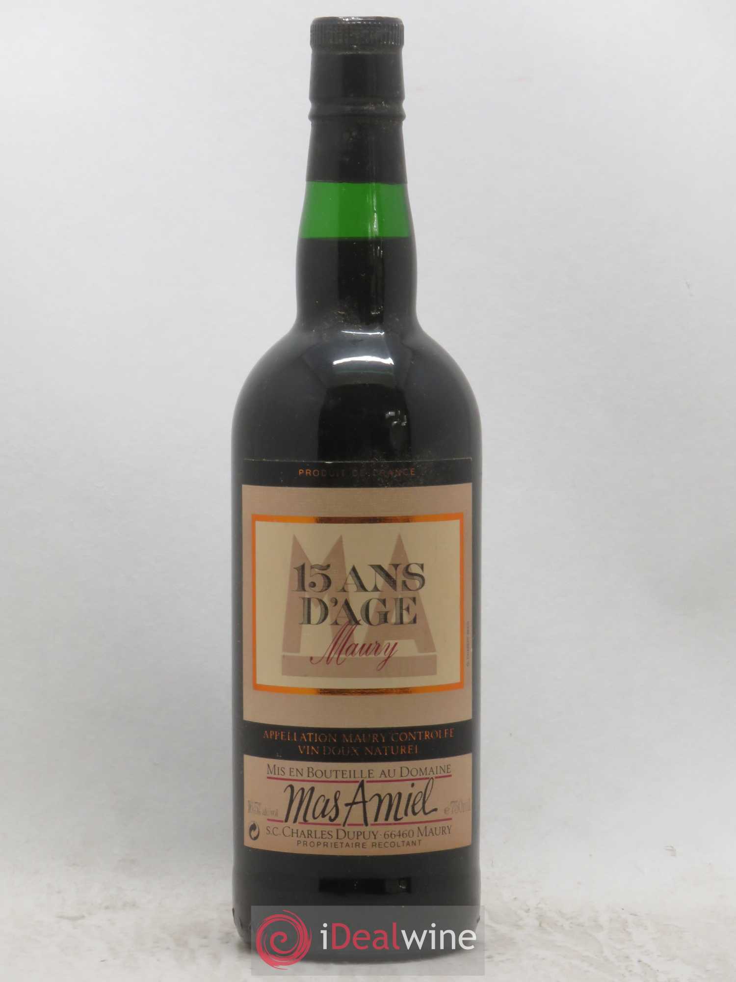 Buy Maury Mas Amiel 15 ans d'age (lot: B2174869-5033)