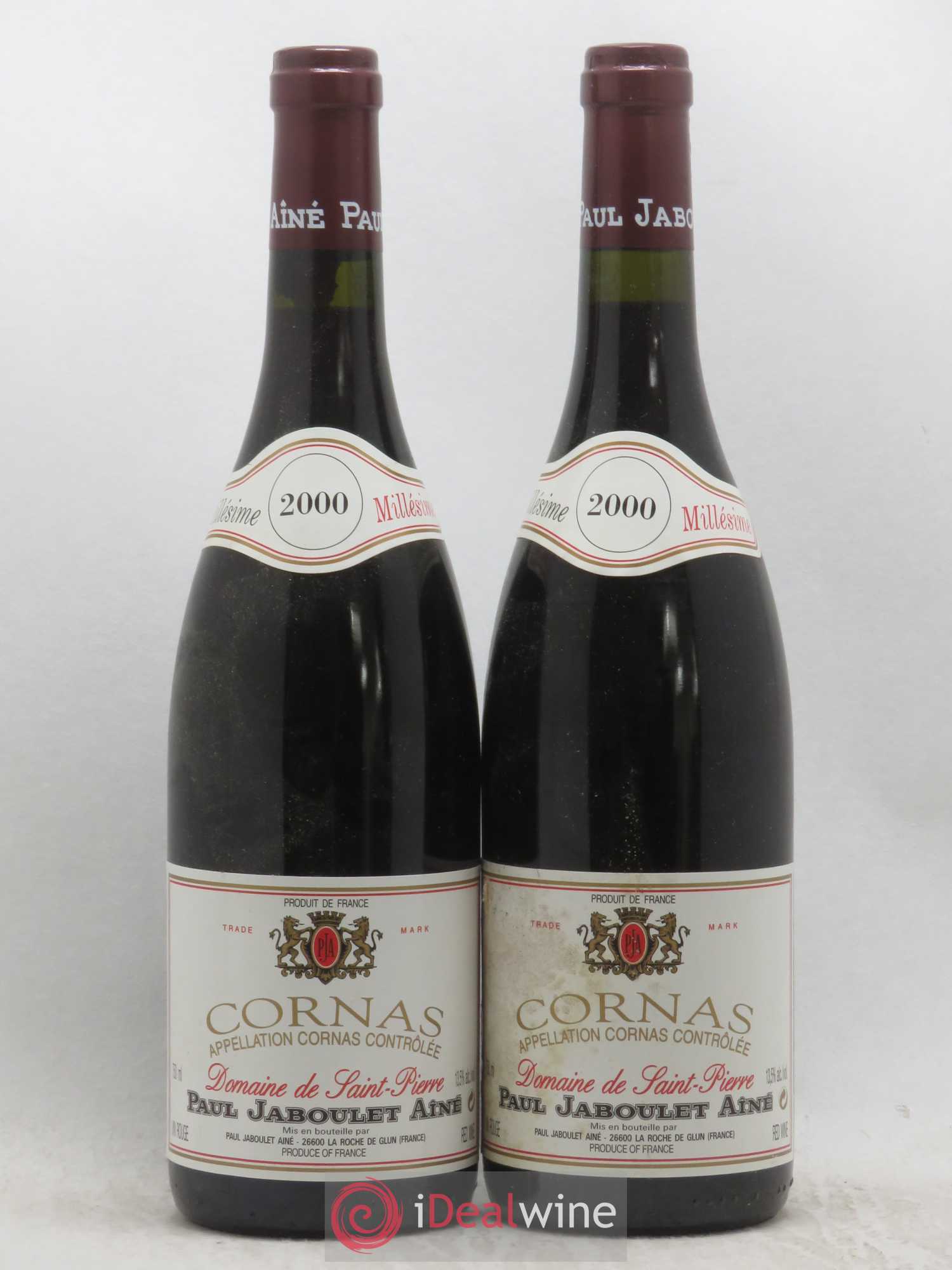 Cornas Domaine de Saint-Pierre Paul Jaboulet Ainé 2000 - Lot de 2 bouteilles - 0