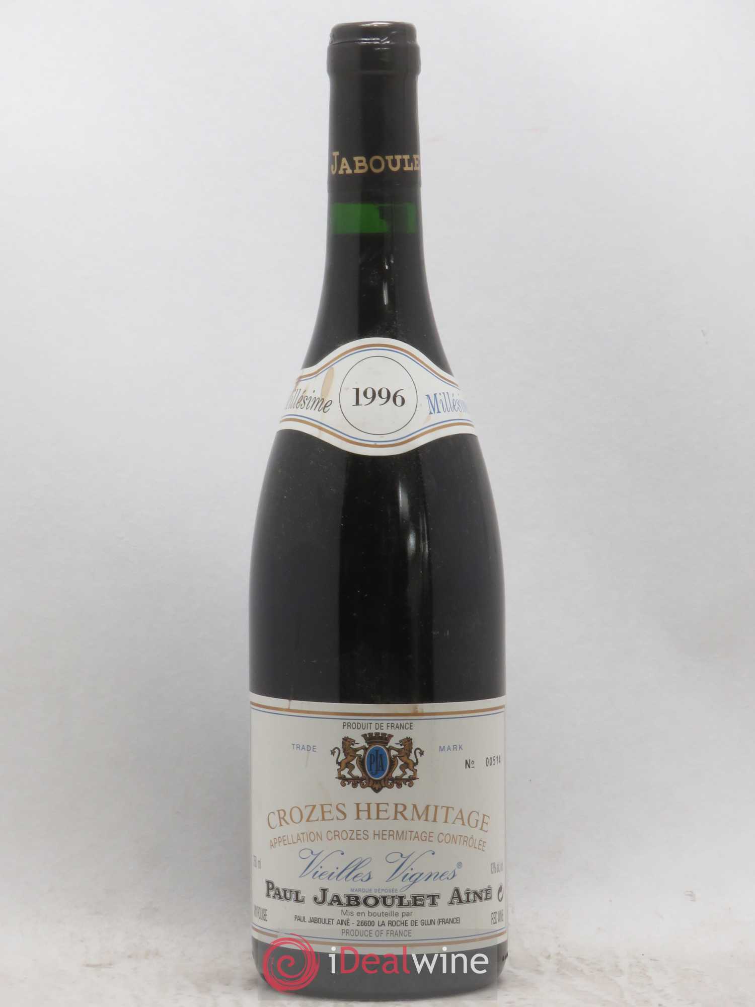 Crozes-Hermitage Les Vieilles Vignes Jaboulet 1996 - Posten von 1 Flasche - 0