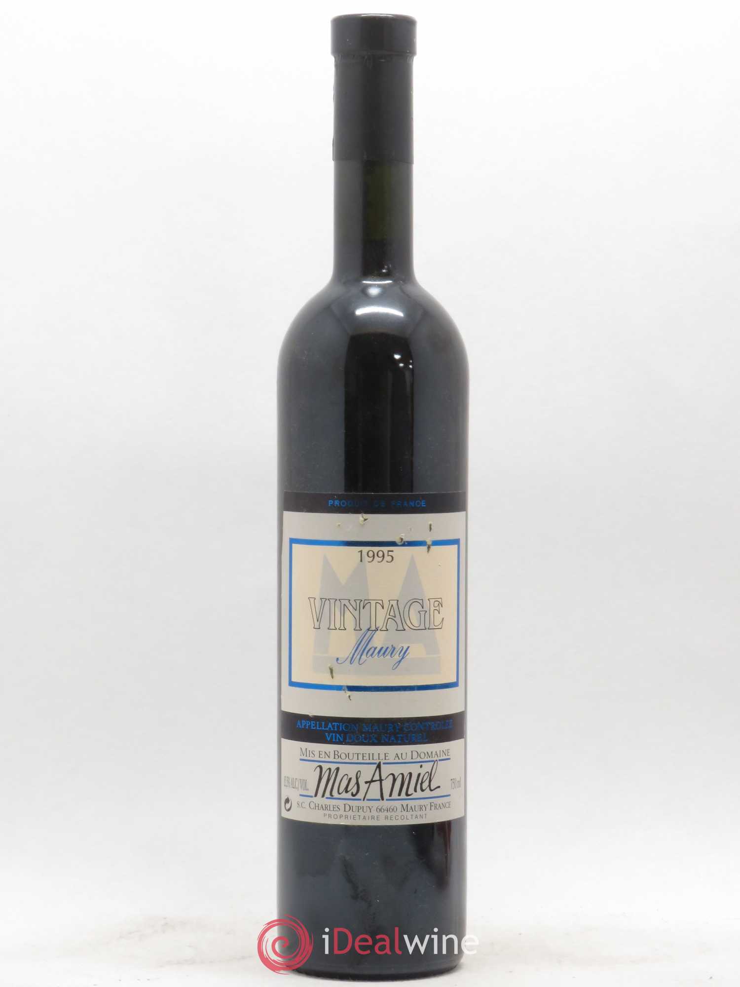 Maury Mas Amiel Vintage 1995 - Lot de 1 bouteille - 0