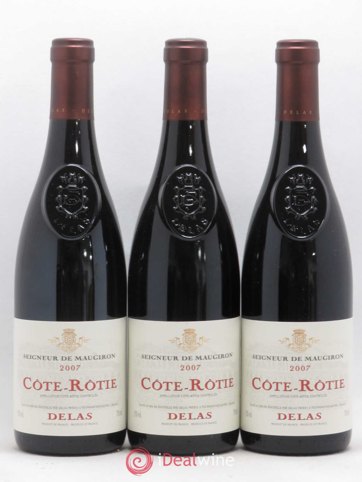 Côte-Rôtie Seigneur de Maugiron Delas Frères 2007 - Lot de 3 bouteilles - 0