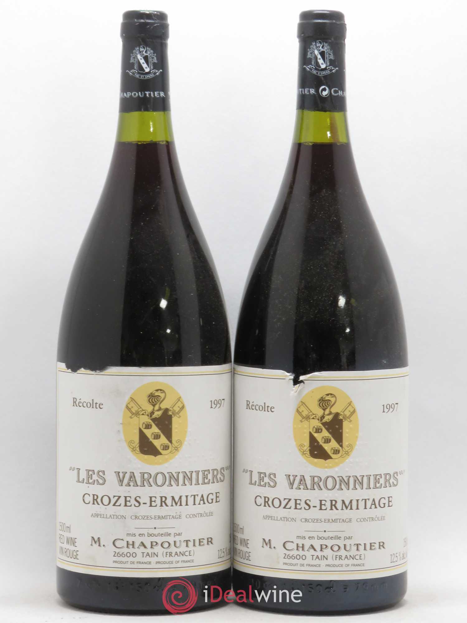 Crozes-Hermitage Les Varonniers Chapoutier 1997 - Lot de 2 magnums - 0