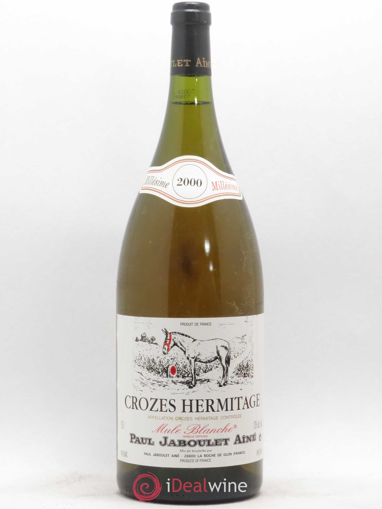 Crozes-Hermitage Paul Jaboulet Ainé La Mule Blanche 2000 - Lot de 1 magnum - 0