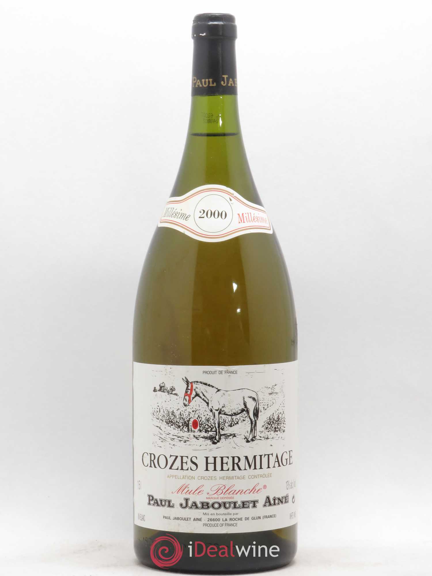 Crozes-Hermitage Paul Jaboulet Ainé La Mule Blanche 2000 - Posten von 1 Magnum - 0