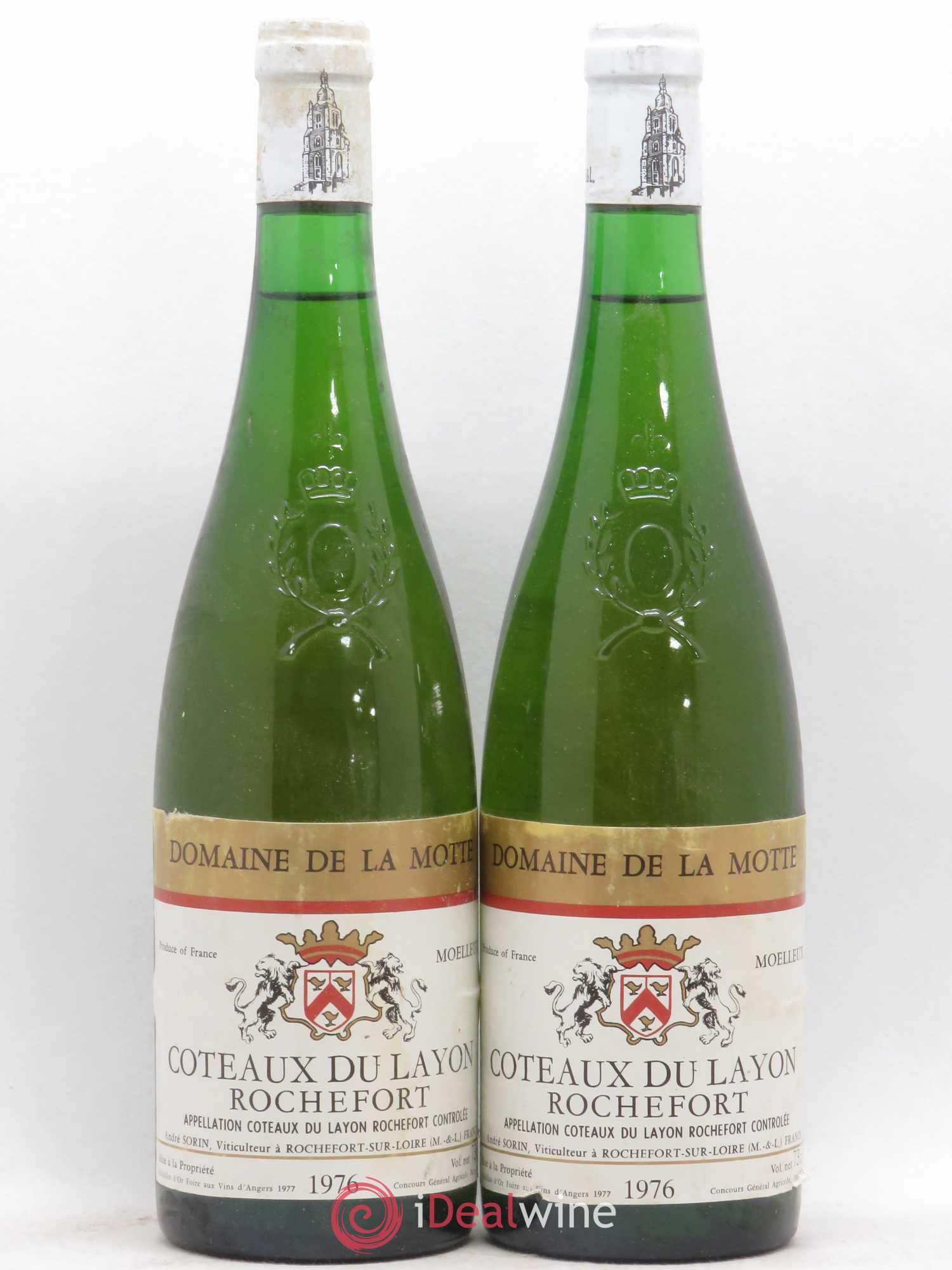 Coteaux du Layon Rochefort Andre Sorin 1976 - Lotto di 2 bottiglie - 0