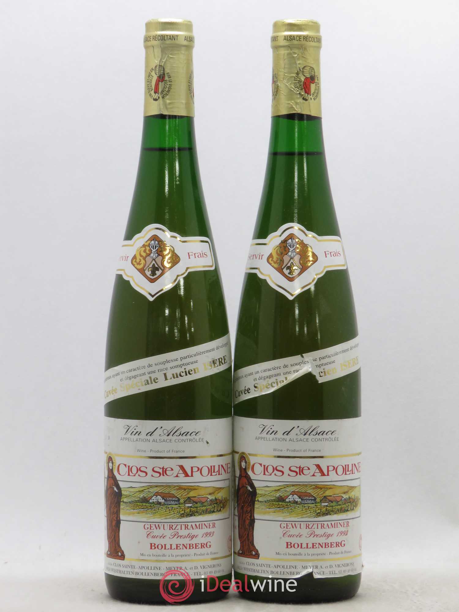 Gewurztraminer Cuvée Spéciale Lucien Isère Clos Ste Apolline Prestige Bollenberg 1993 - Posten von 2 Flaschen - 0