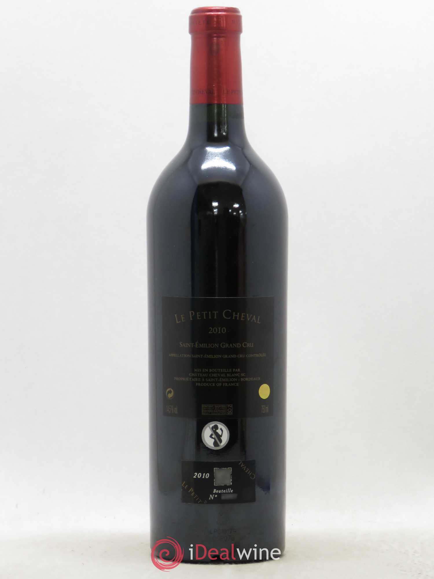 Le Petit Cheval Second Vin 2010 - Lot de 1 bouteille - 1