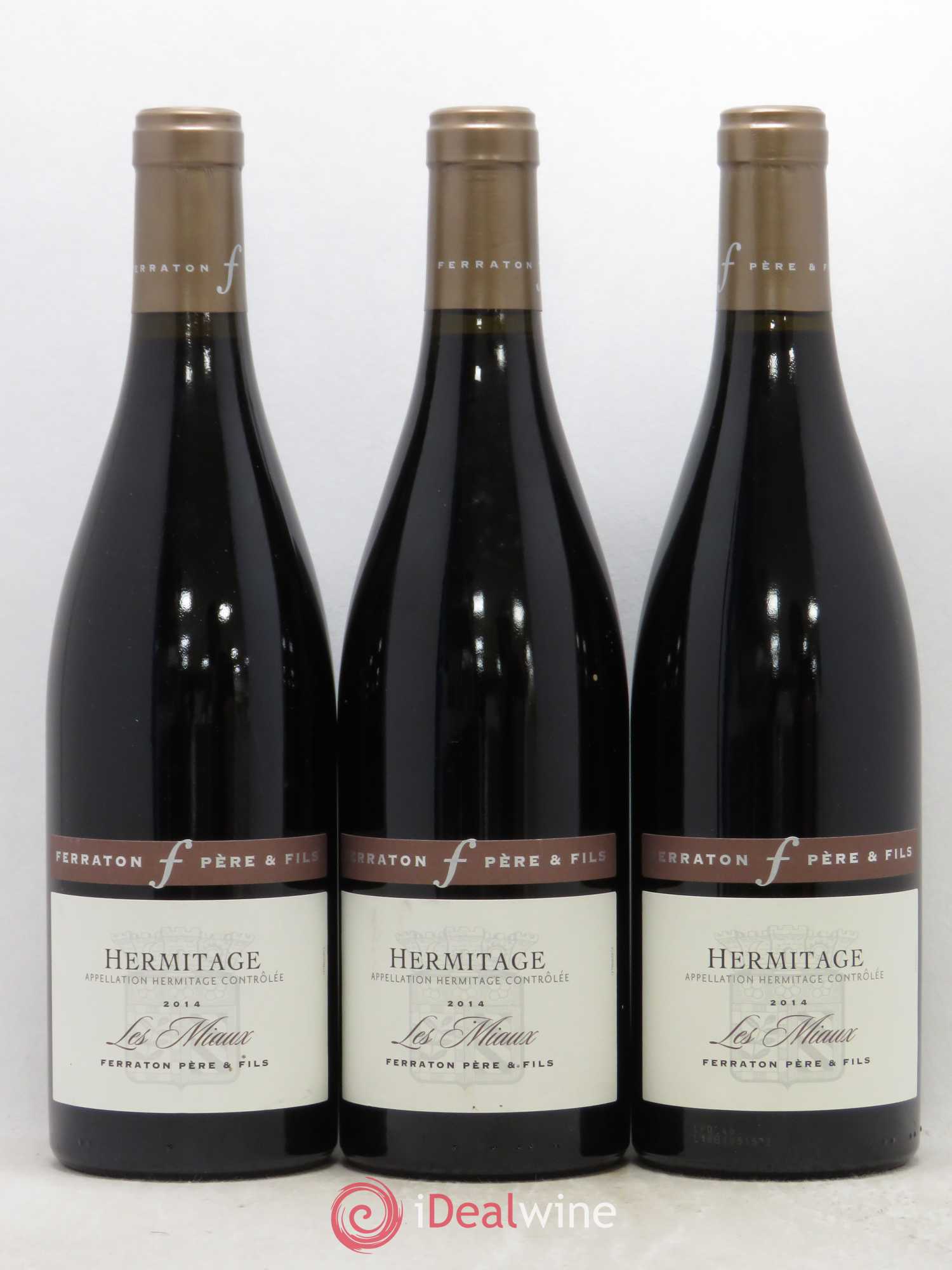 Hermitage Les Miaux Ferraton Père et Fils (Domaine) 2014 - Lot de 3 bouteilles - 0