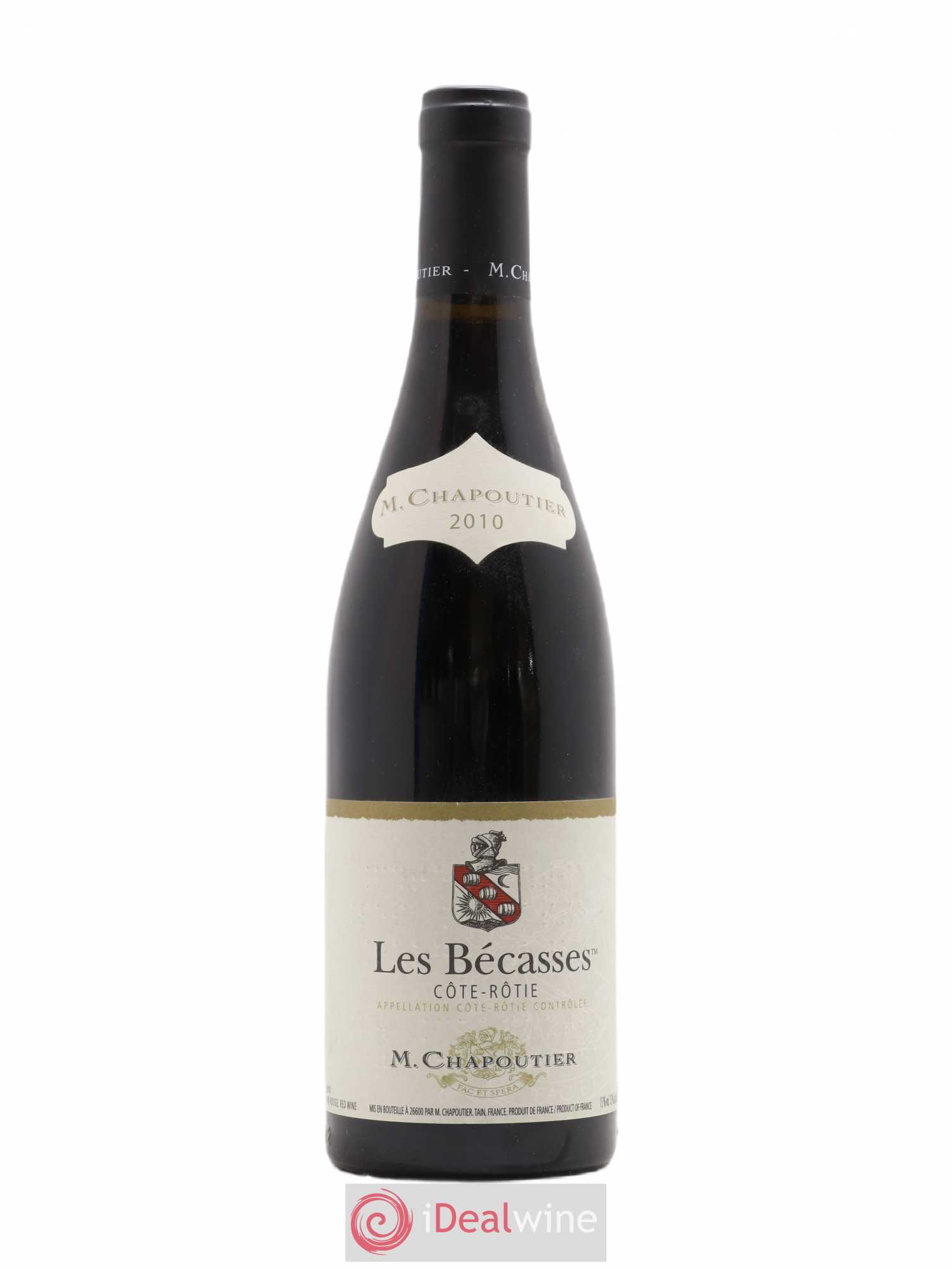 Côte-Rôtie Les Bécasses Chapoutier 2010 - Lot de 1 bouteille - 0