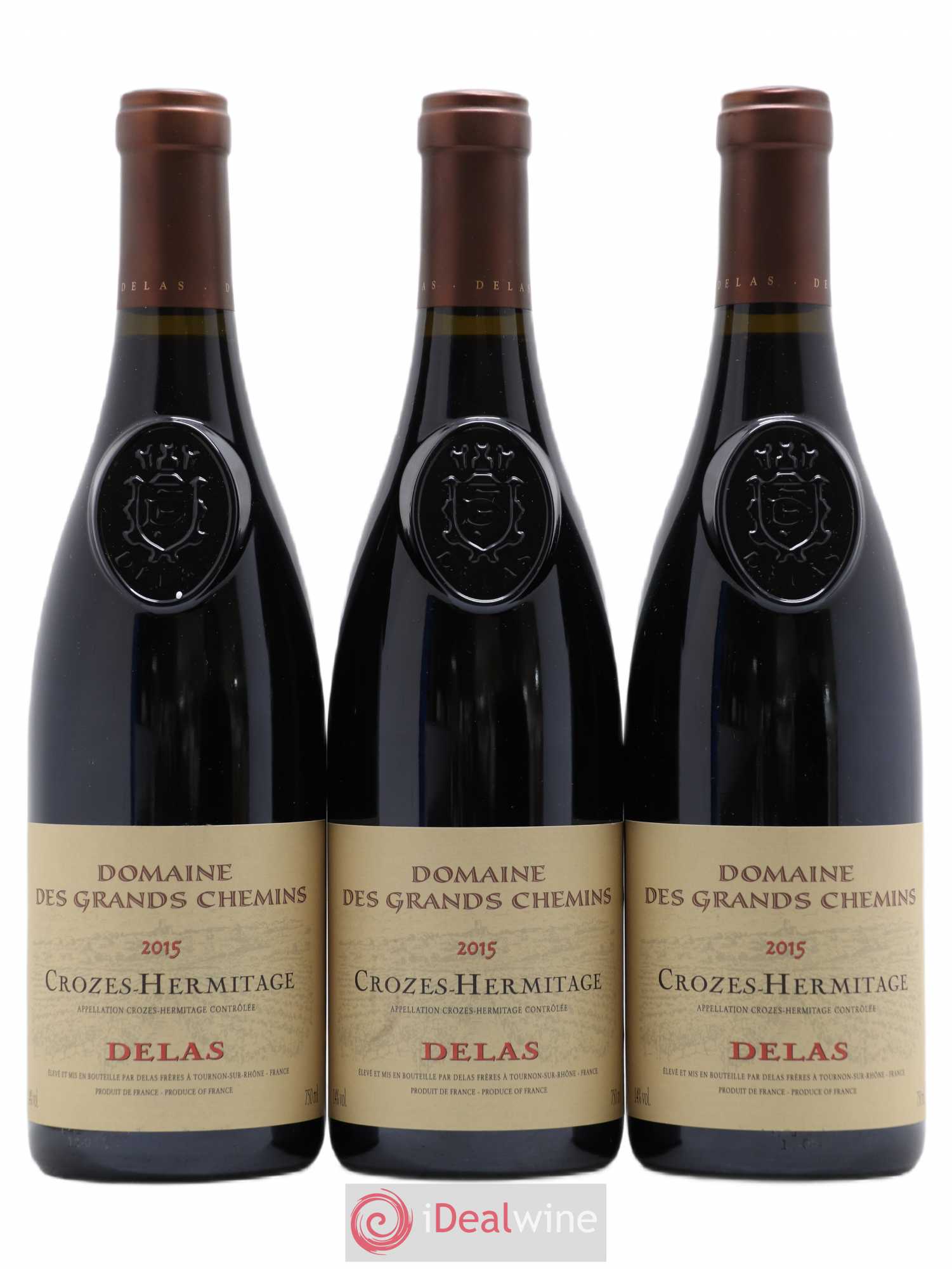 Crozes-Hermitage Domaine des Grands Chemins Delas Frères 2015 - Lotto di 3 bottiglie - 0