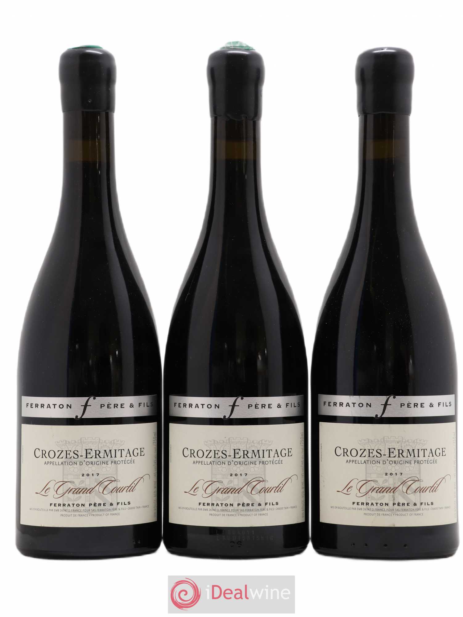 Crozes-Hermitage Le Grand Courtil Ferraton 2017 - Lot de 3 bouteilles - 0