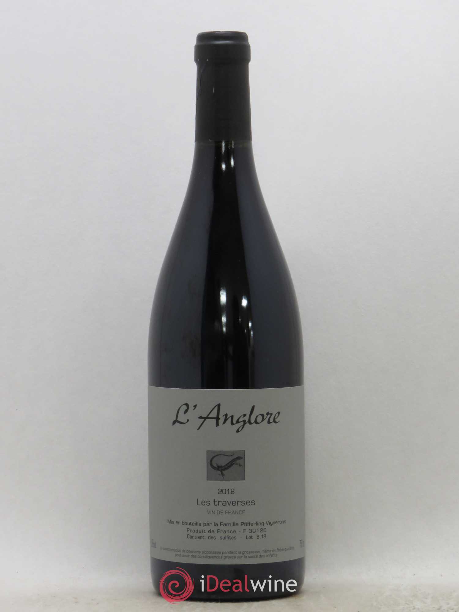 Vin de France Les Traverses L'Anglore 2018 - Lot de 1 bouteille - 0