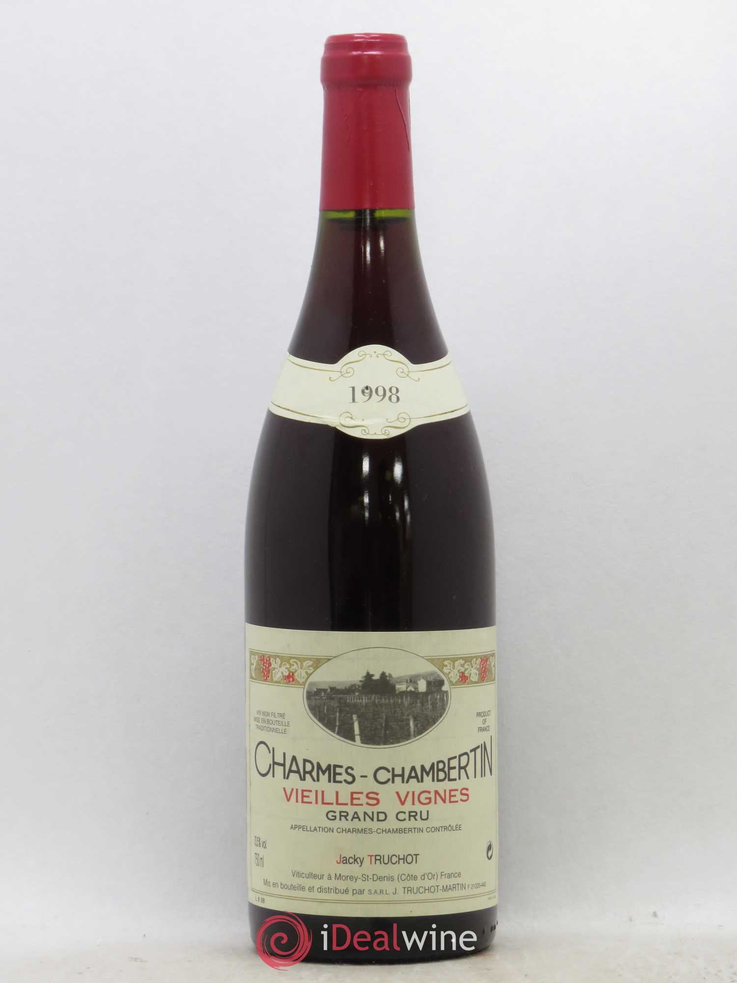 Charmes-Chambertin Grand Cru Vieilles Vignes Jacky Truchot 1998 - Lot de 1 bouteille - 0