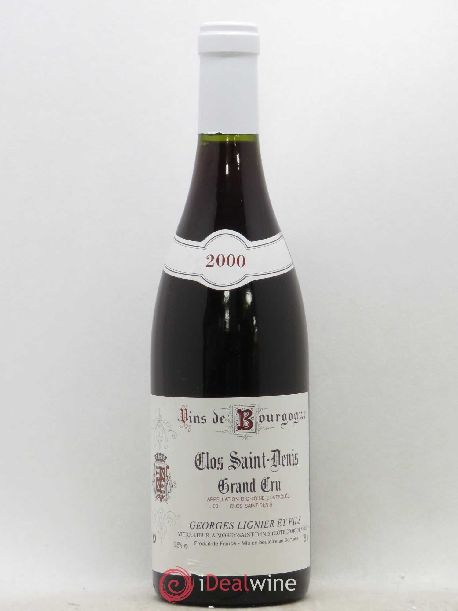 Clos Saint-Denis Grand Cru Georges Lignier (Domaine) 2000 - Lot de 1 bouteille - 0
