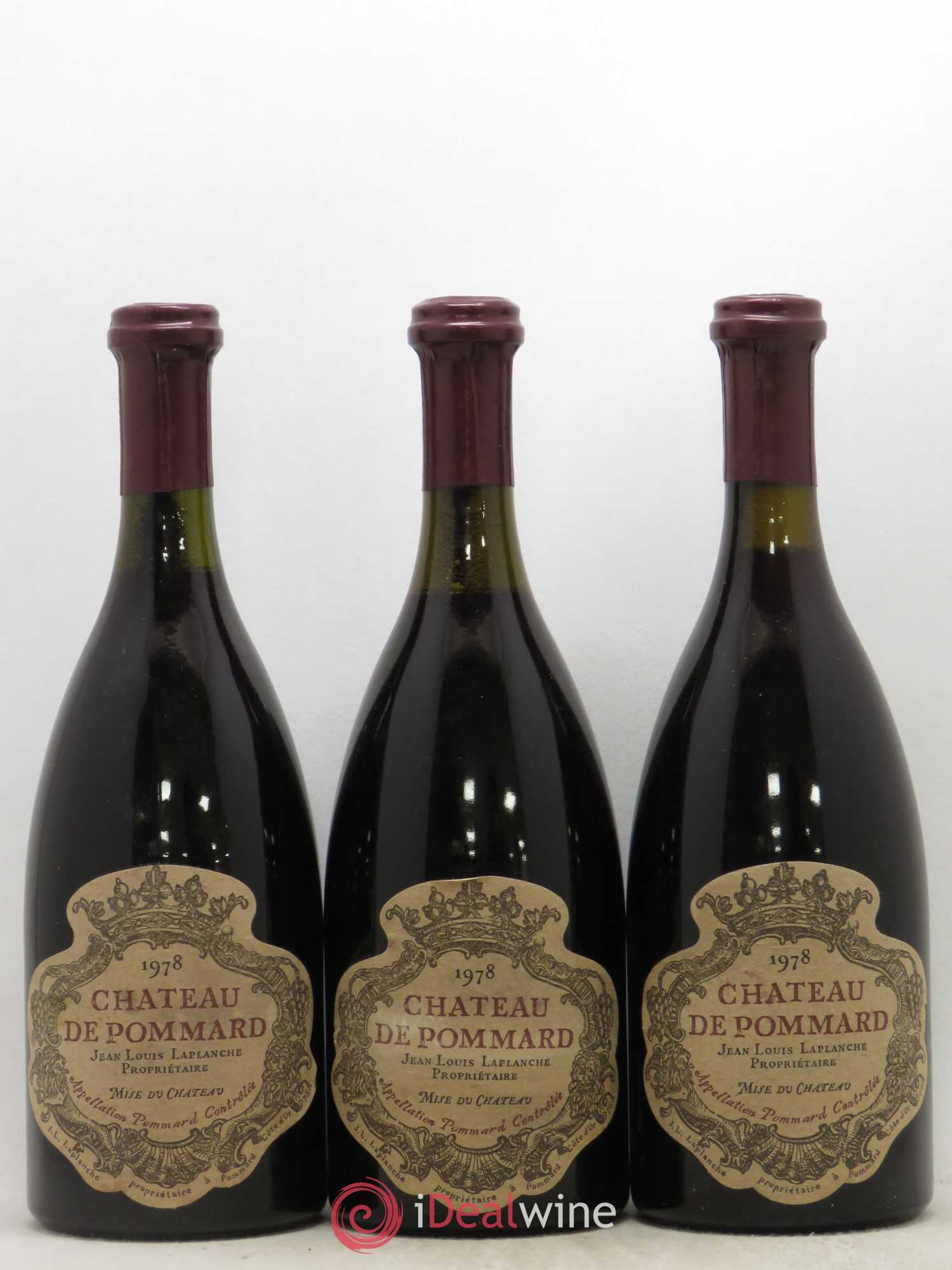 Pommard Château de Pommard 1978 - Lot de 3 bouteilles - 0