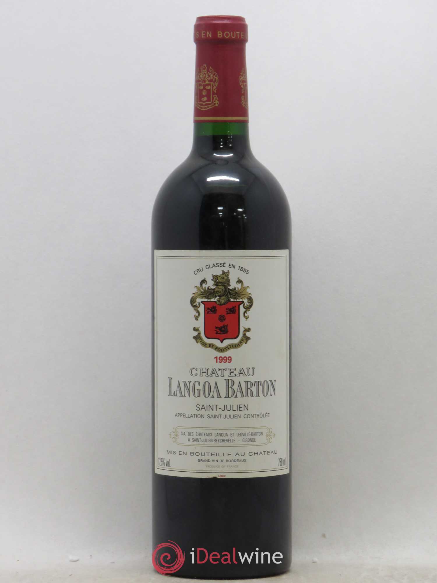 Château Langoa Barton 3ème Grand Cru Classé 1999 - Lot de 1 bouteille - 0