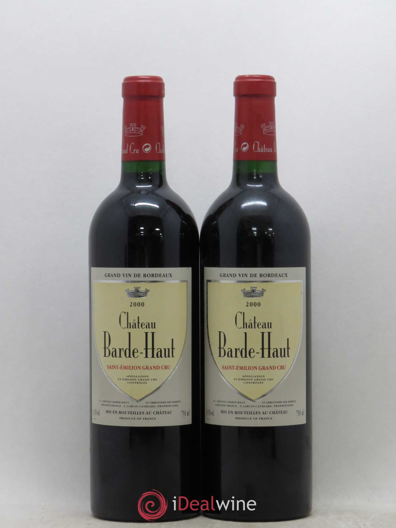 Château Barde Haut Grand Cru Classé 2000 - Lot de 2 bouteilles - 0