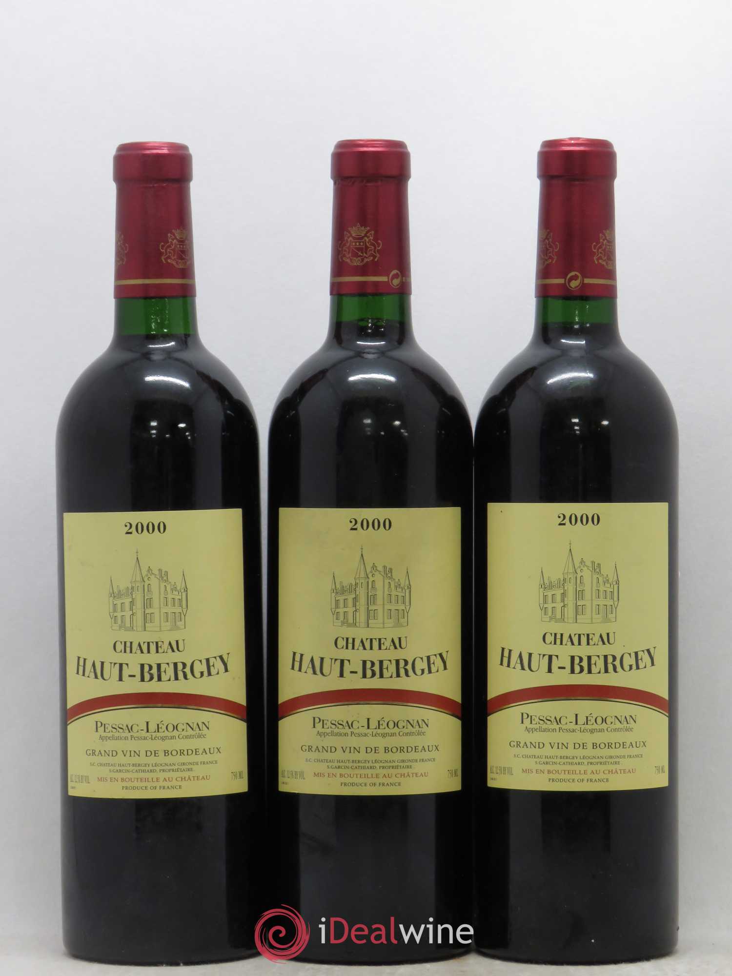Château Haut-Bergey 2000 - Lot de 3 bouteilles - 0