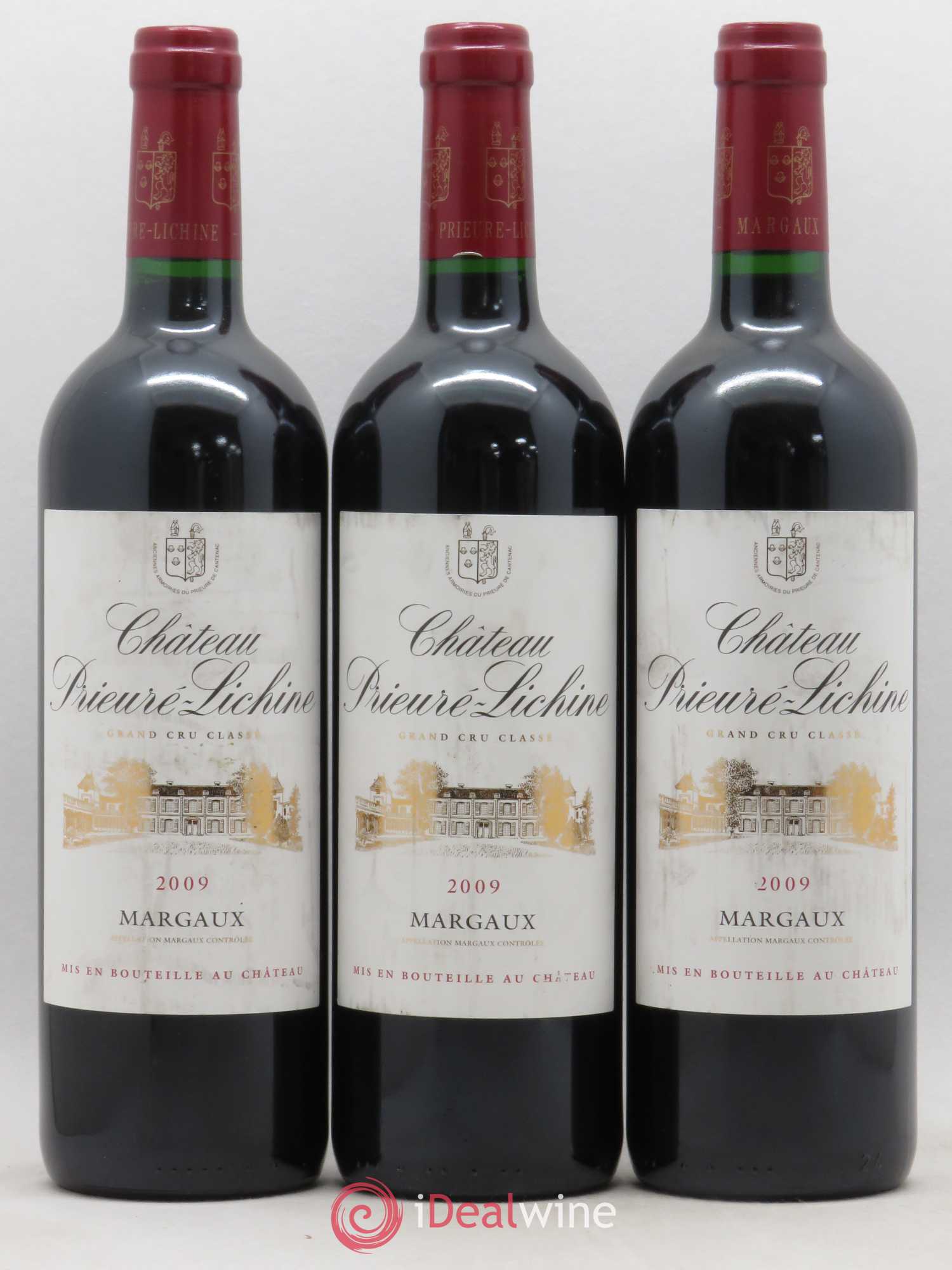 Château Prieuré Lichine 4ème Grand Cru Classé 2009 - Lot de 3 bouteilles - 0