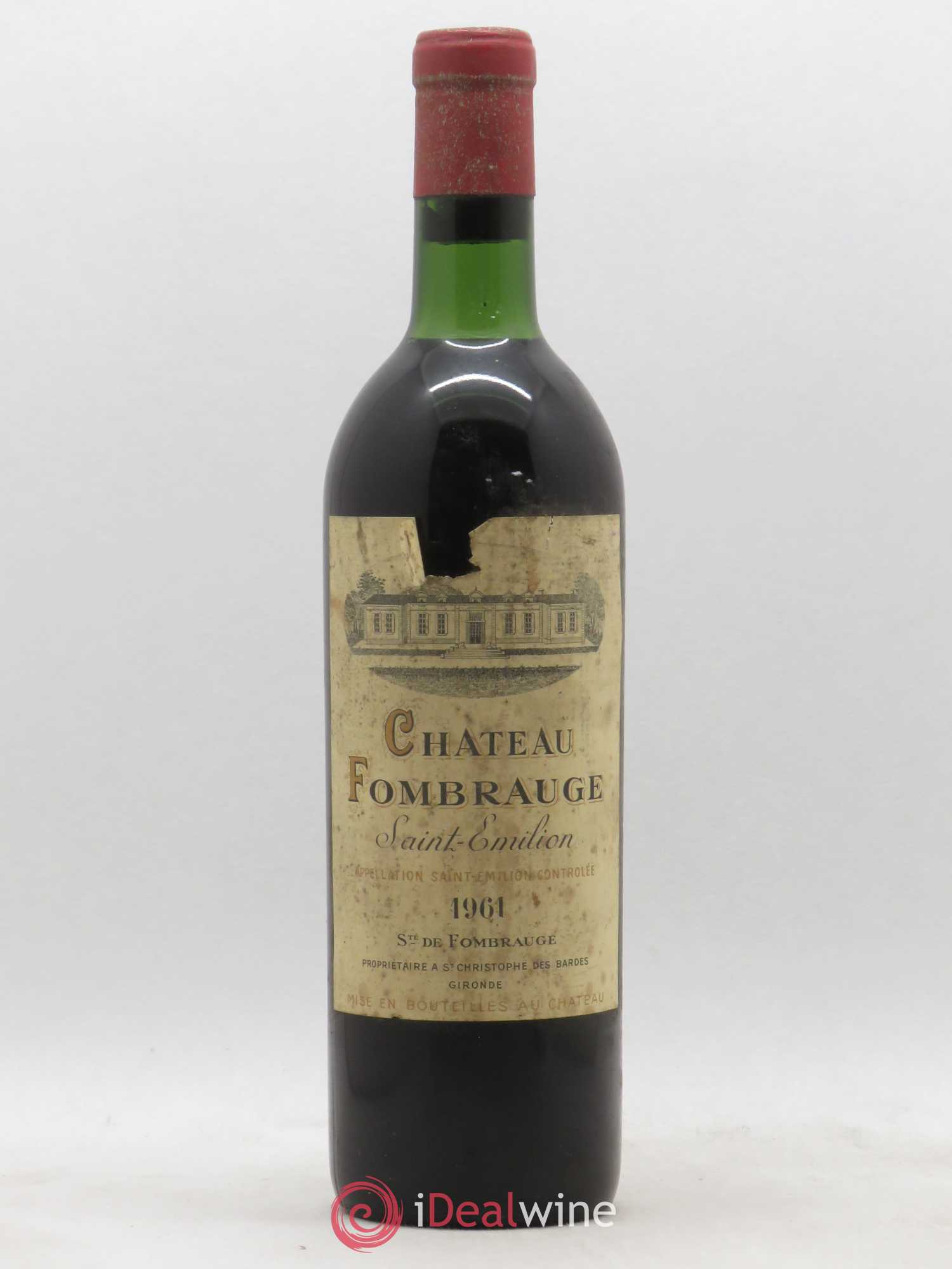 Château Fombrauge Grand Cru Classé 1961 - Lot de 1 bouteille - 0