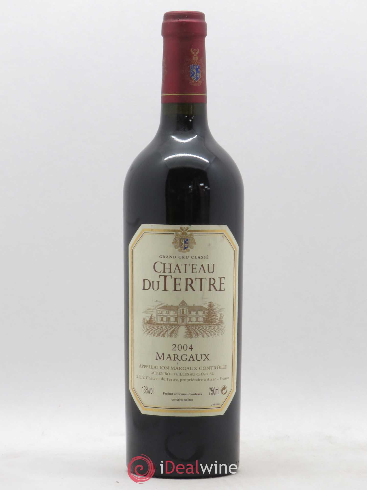 Château du Tertre 5ème Grand Cru Classé 2004 - Lot de 1 bouteille - 0