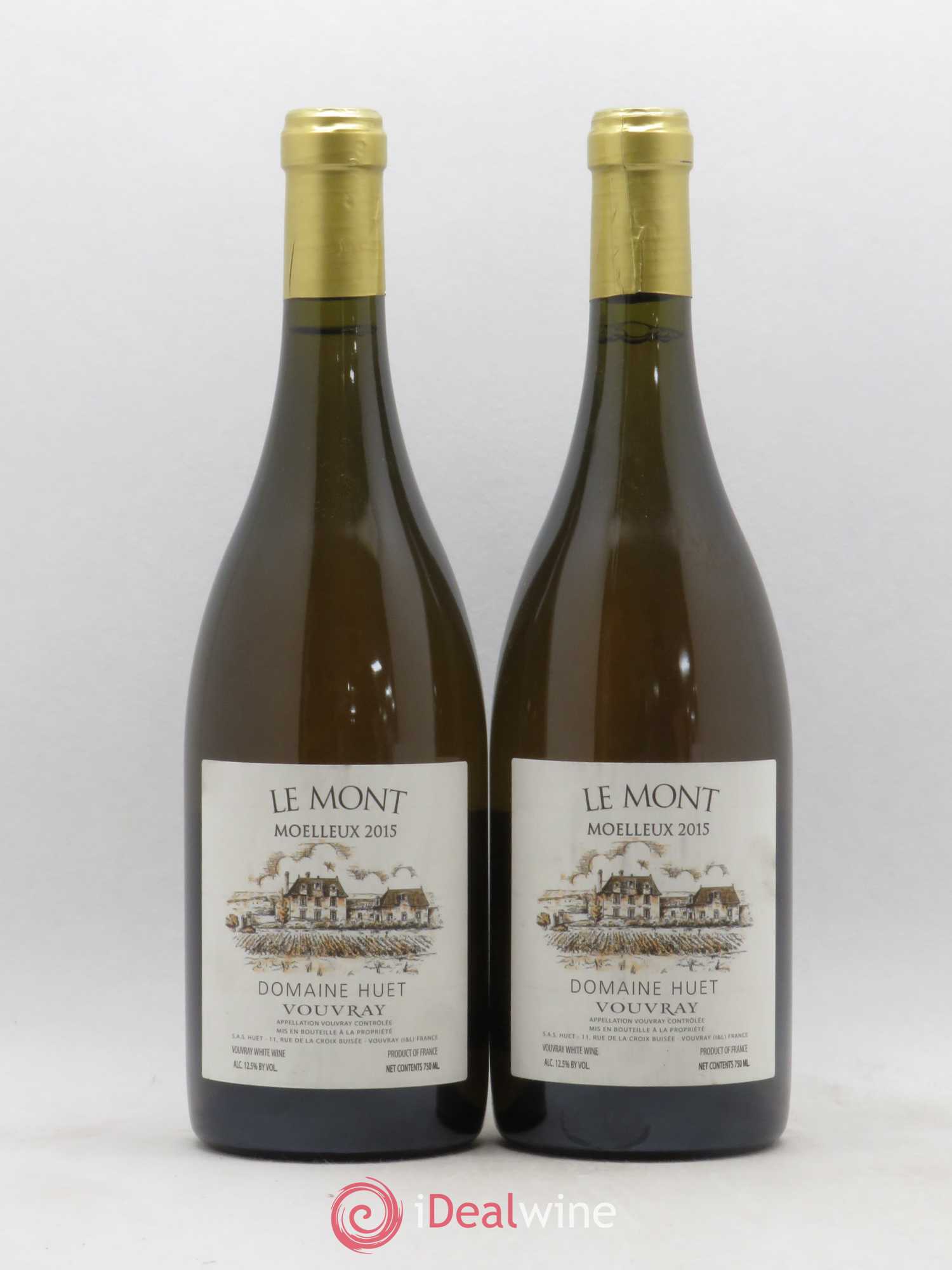 Vouvray Le Mont Moelleux Domaine Huet 2015 - Lotto di 2 bottiglie - 0