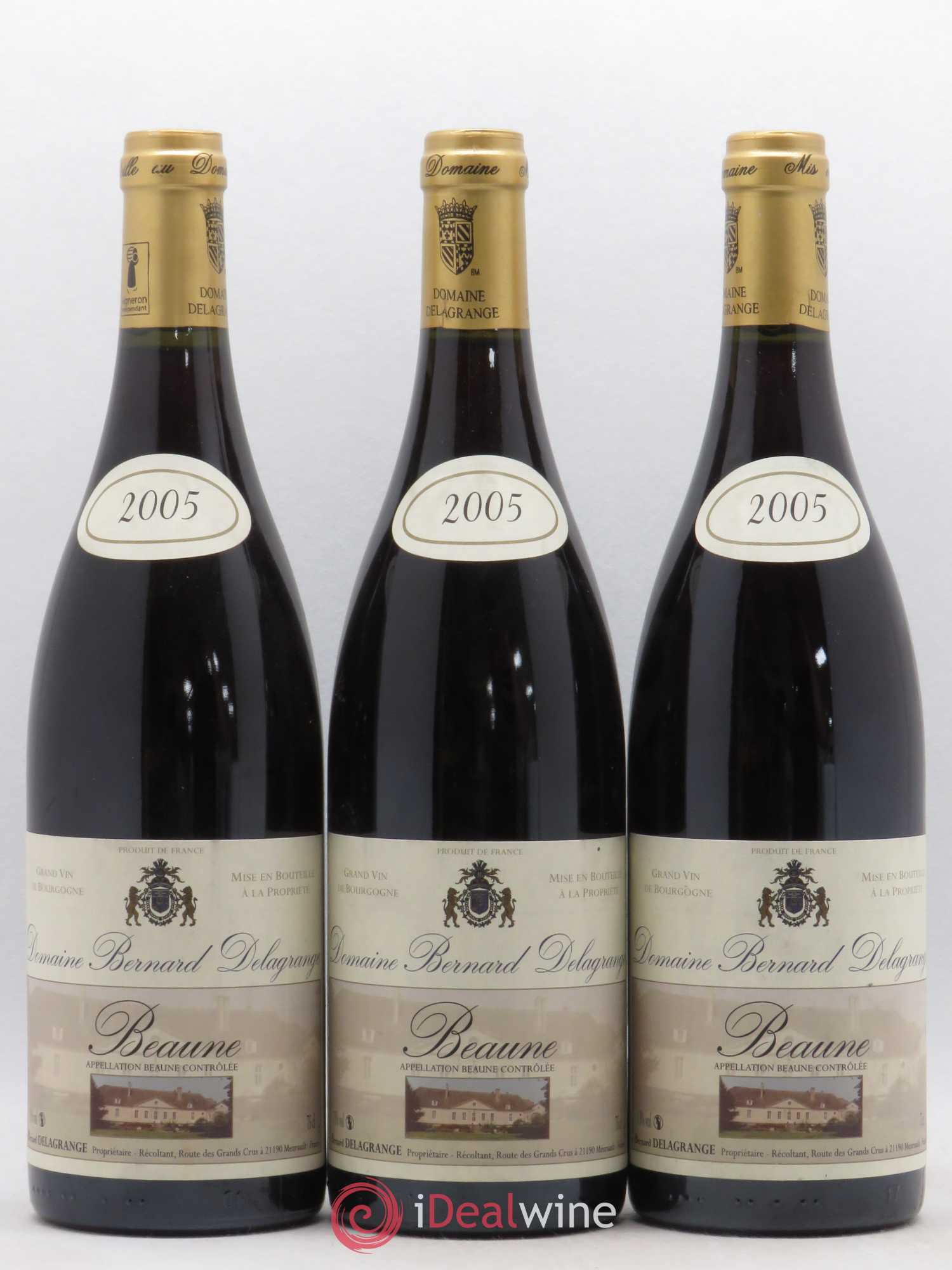 Beaune Domaine Bernard Delagrange 2005 - Posten von 3 Flaschen - 0