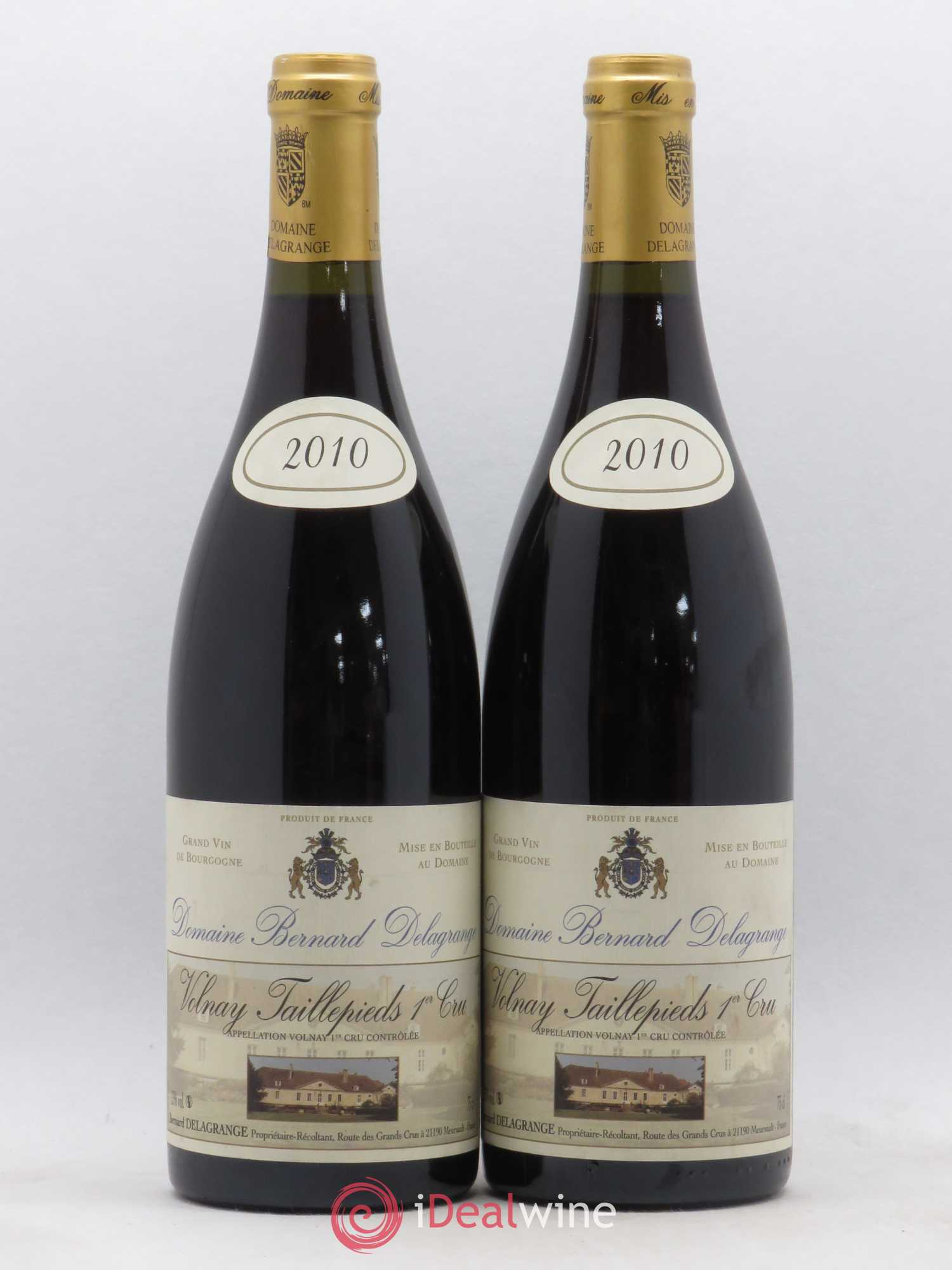 Volnay 1er Cru Taillepieds Domaine Bernard Delagrange 2010 - Posten von 2 Flaschen - 0