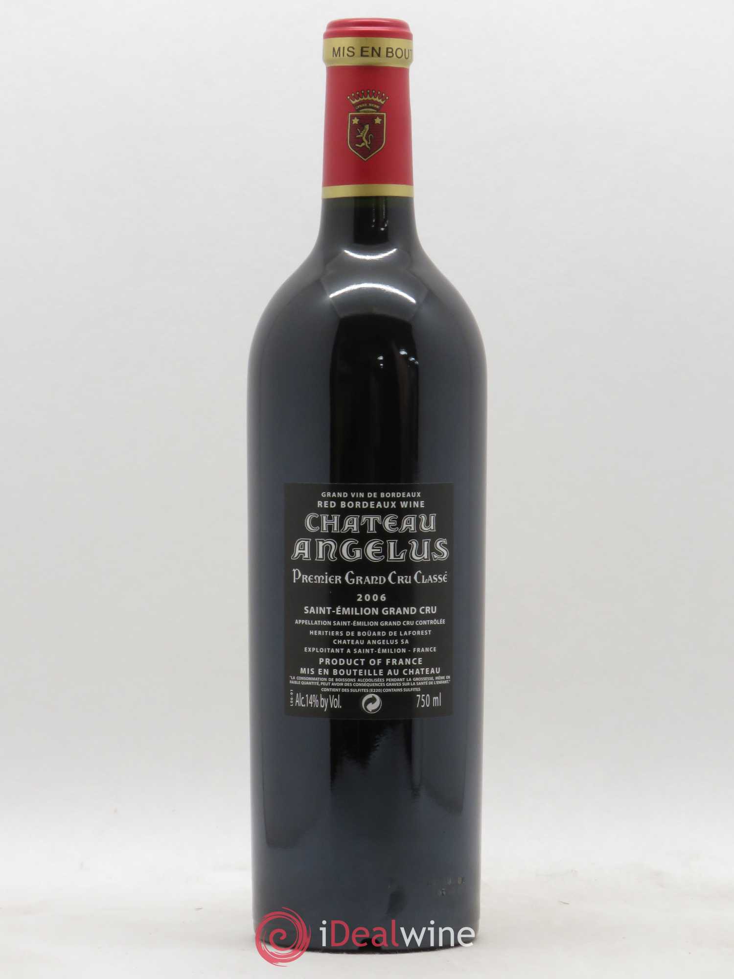 Château Angélus 1er Grand Cru Classé A 2006 - Lot de 1 bouteille - 1