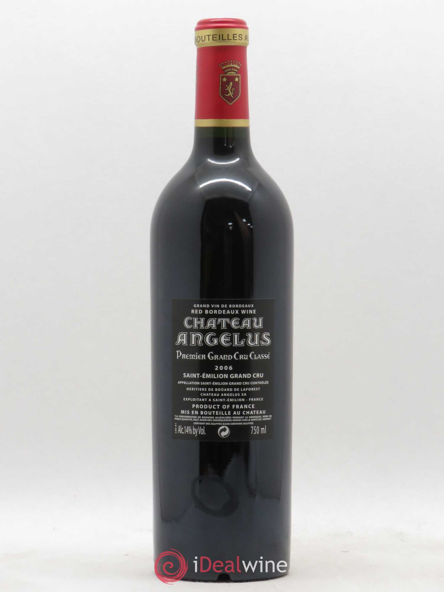 Château Angélus 1er Grand Cru Classé A 2006 - Lot de 1 bouteille - 1