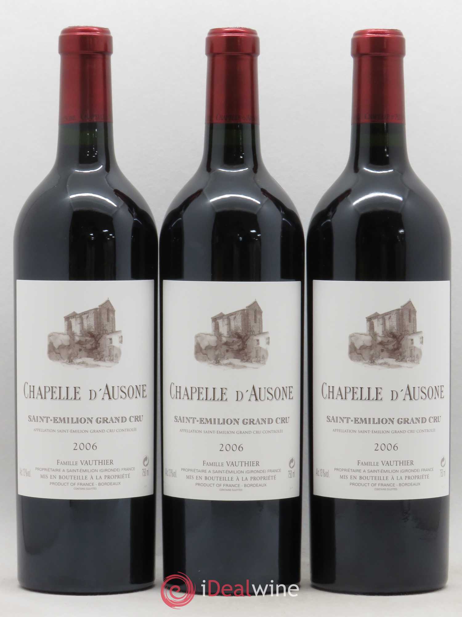 Chapelle d'Ausone Second Vin 2006 - Lot de 3 bouteilles - 0