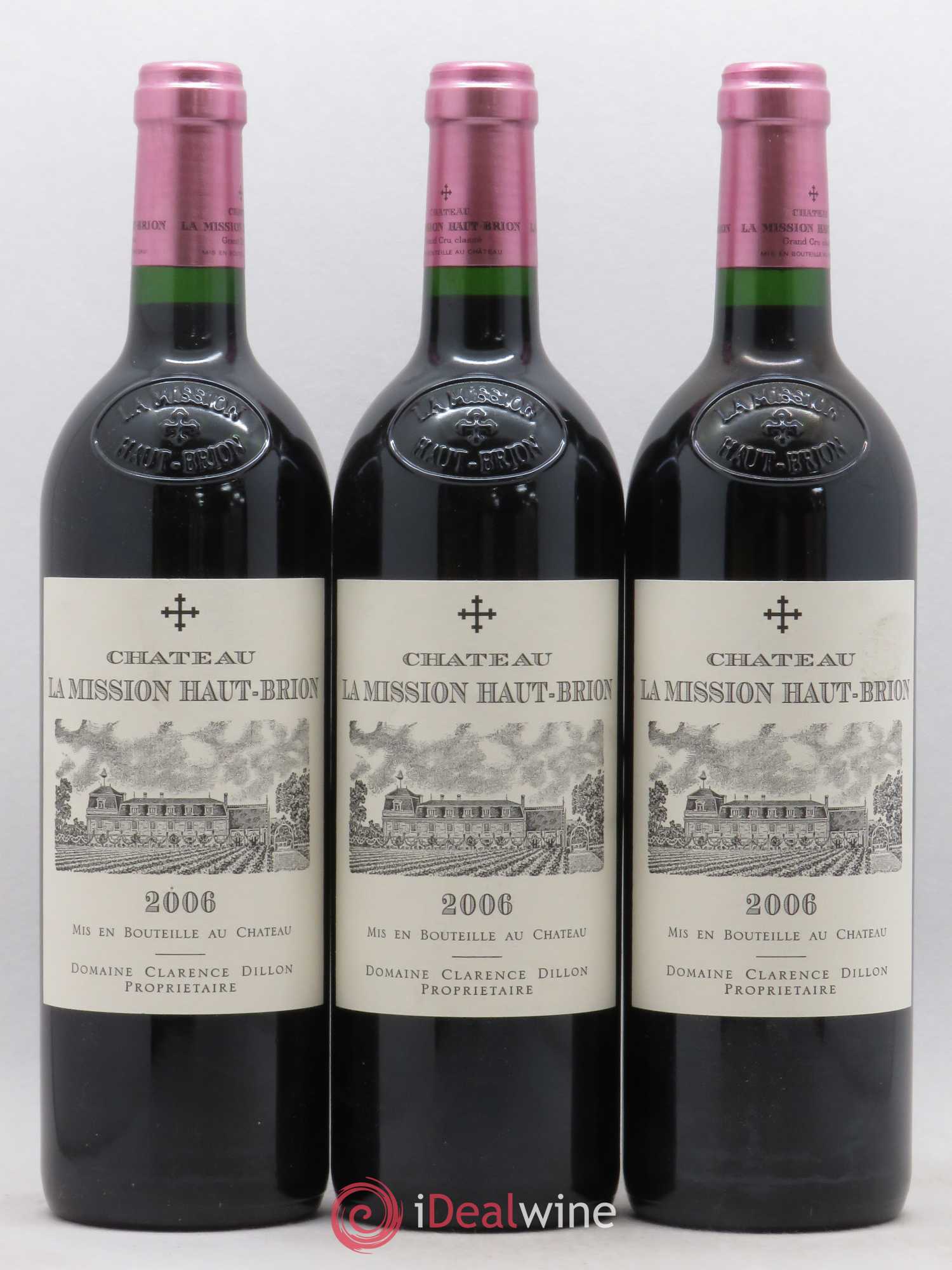 Château la Mission Haut-Brion Cru Classé de Graves 2006 - Lot de 3 bouteilles - 0