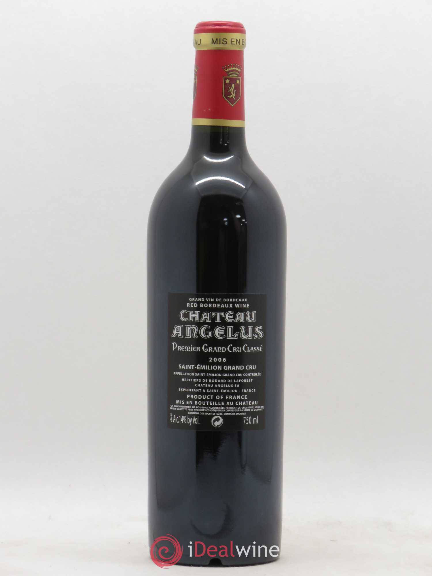 Château Angélus 1er Grand Cru Classé A 2006 - Lot de 1 bouteille - 1