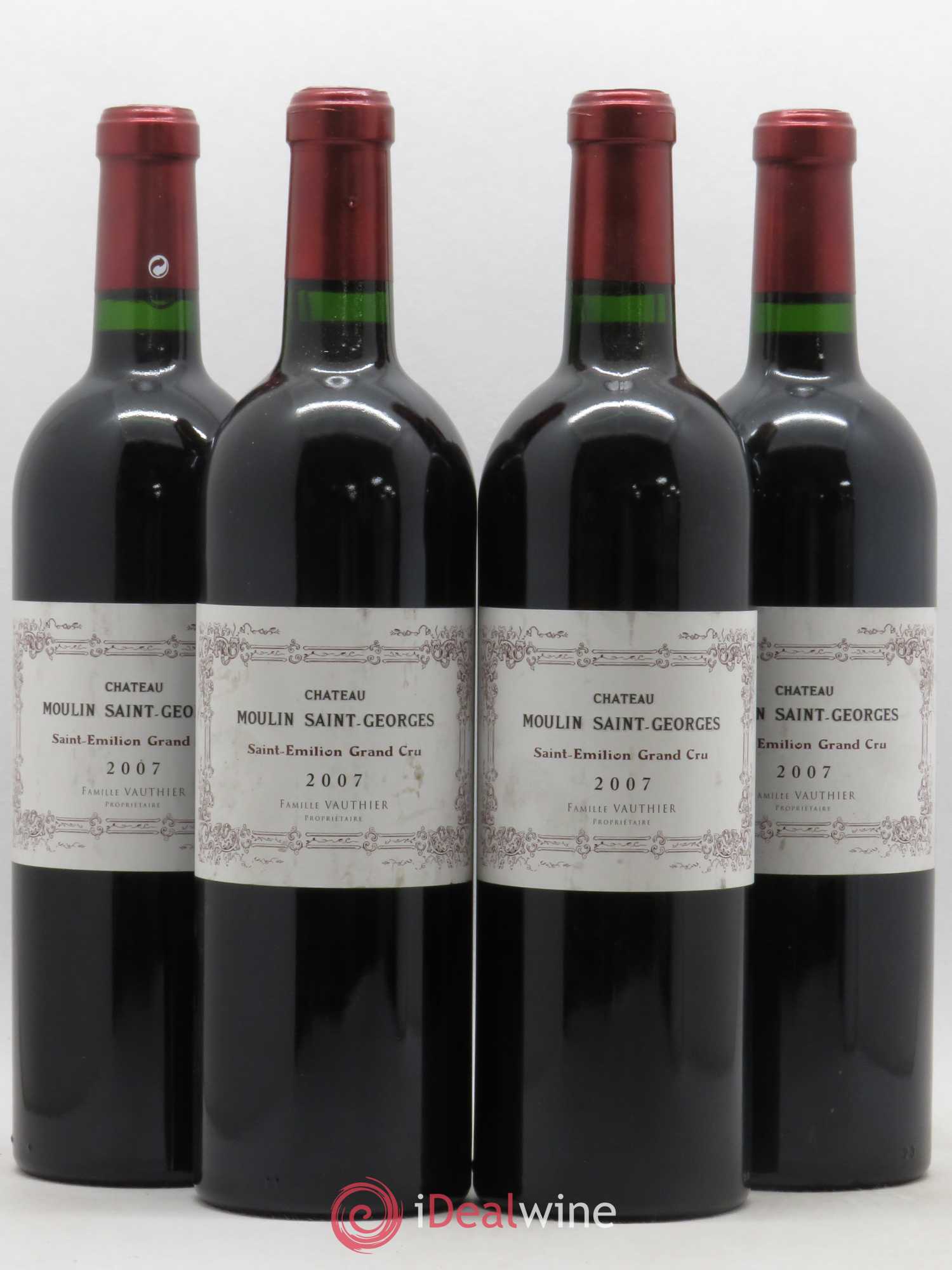 Saint-Émilion Grand Cru Château Moulin St Georges 2007 - Posten von 4 Flaschen - 0