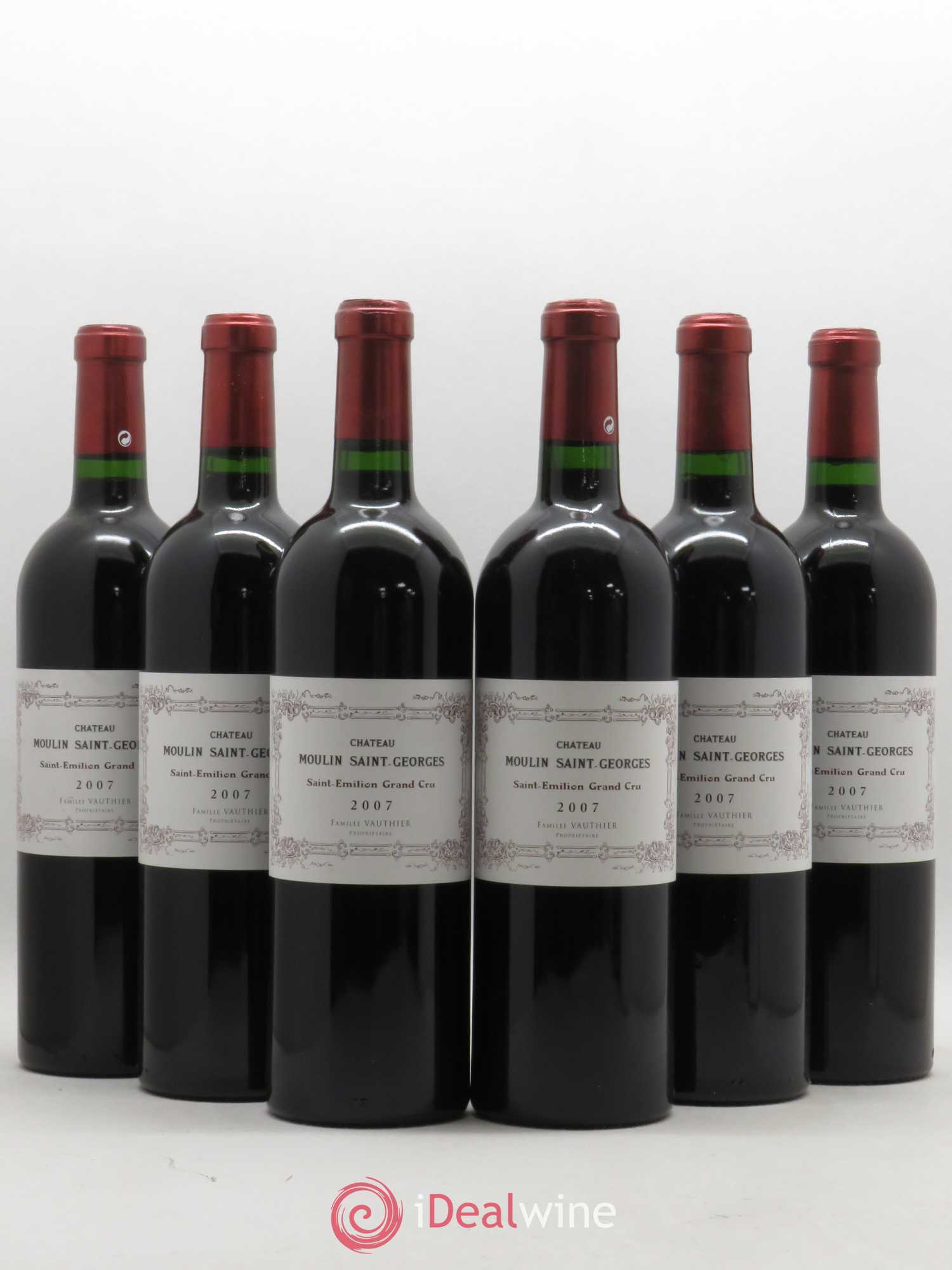 Saint-Émilion Château Moulin St Georges 2007 - Posten von 6 Flaschen - 0