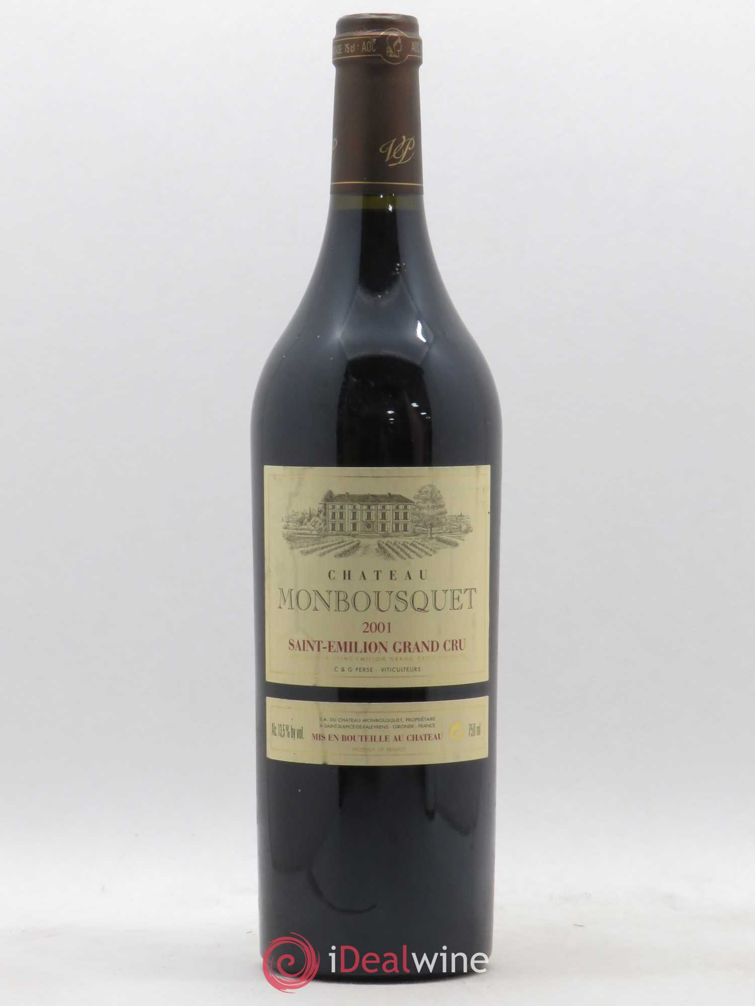 Château Monbousquet Grand Cru Classé 2001 - Lot de 1 bouteille - 0