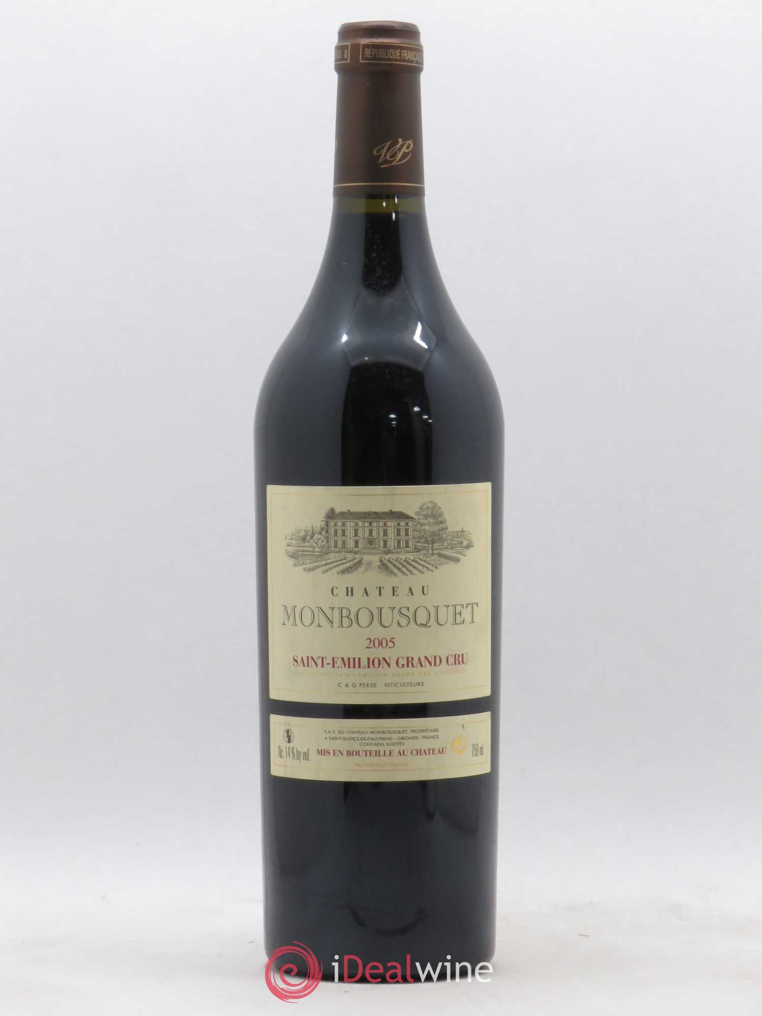 Château Monbousquet Grand Cru Classé 2005 - Lot de 1 bouteille - 0