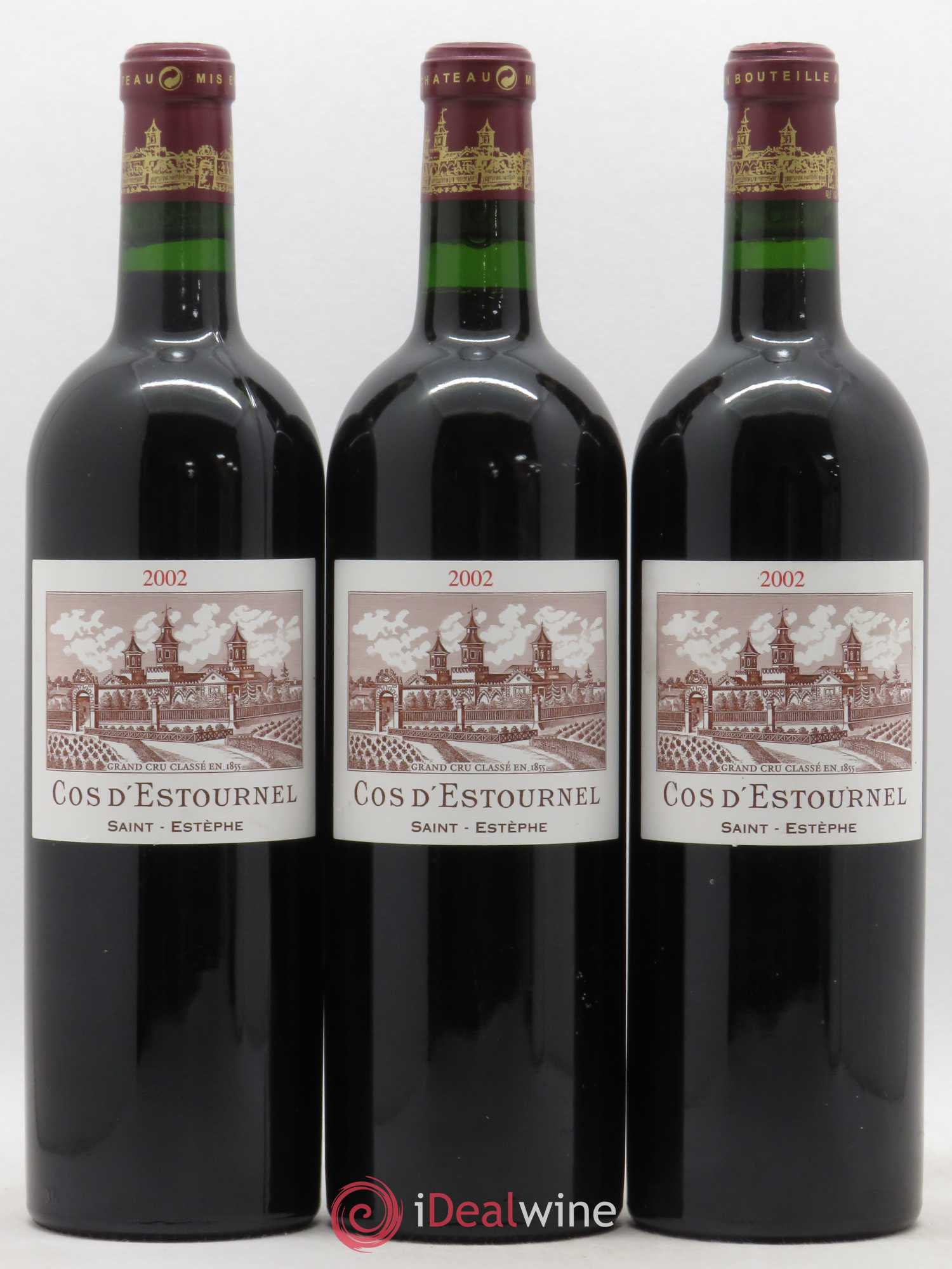 Cos d'Estournel 2ème Grand Cru Classé 2002 - Lot de 3 bouteilles - 0