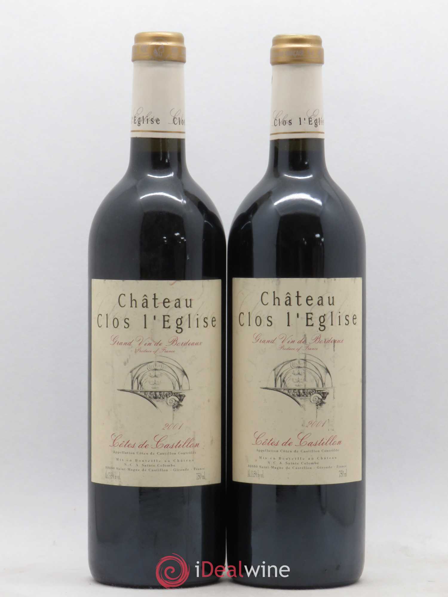 Clos l'Eglise 2001 - Lot de 2 bouteilles - 0
