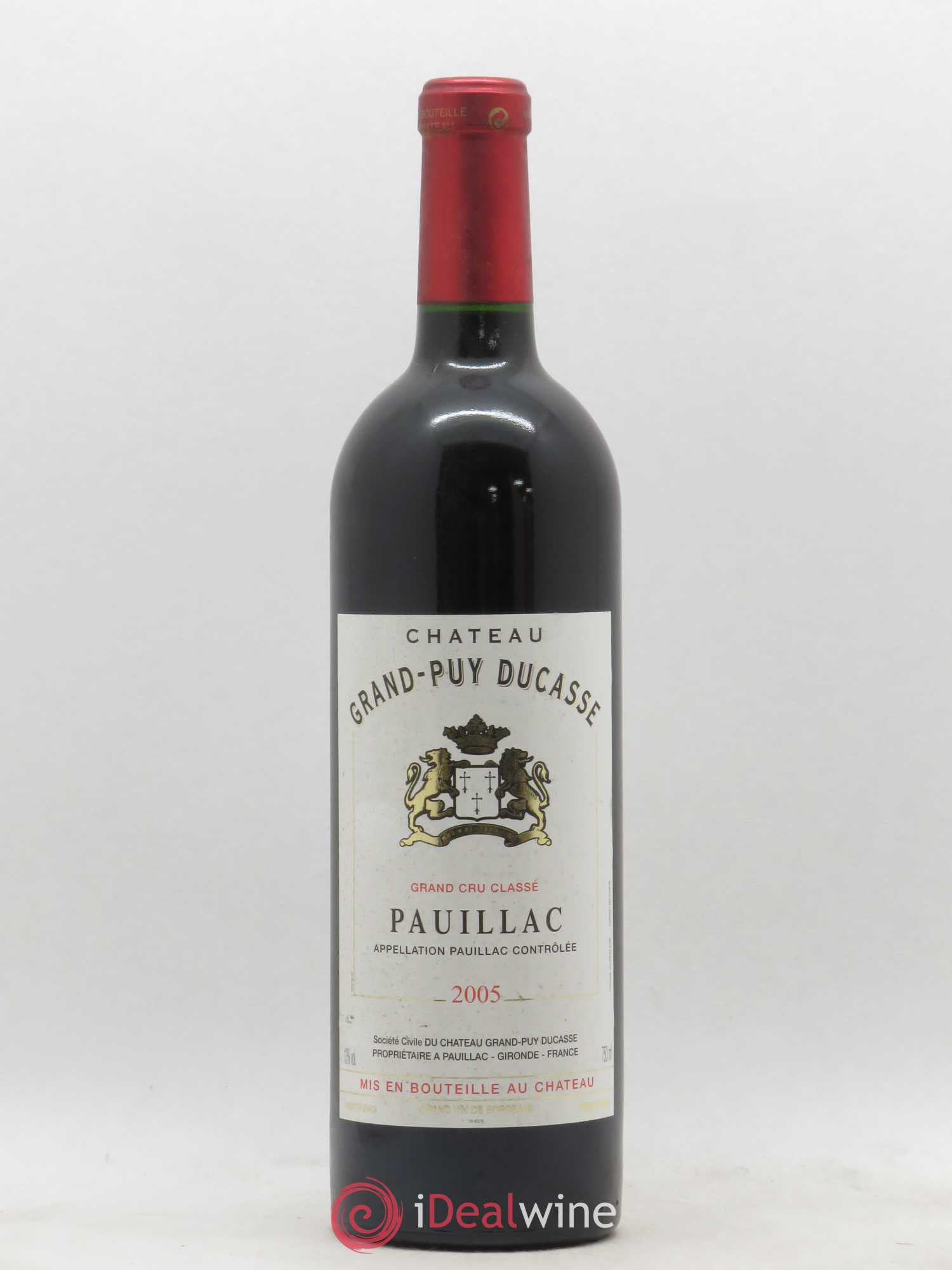 Château Grand Puy Ducasse 5ème Grand Cru Classé 2005 - Lot de 1 bouteille - 0