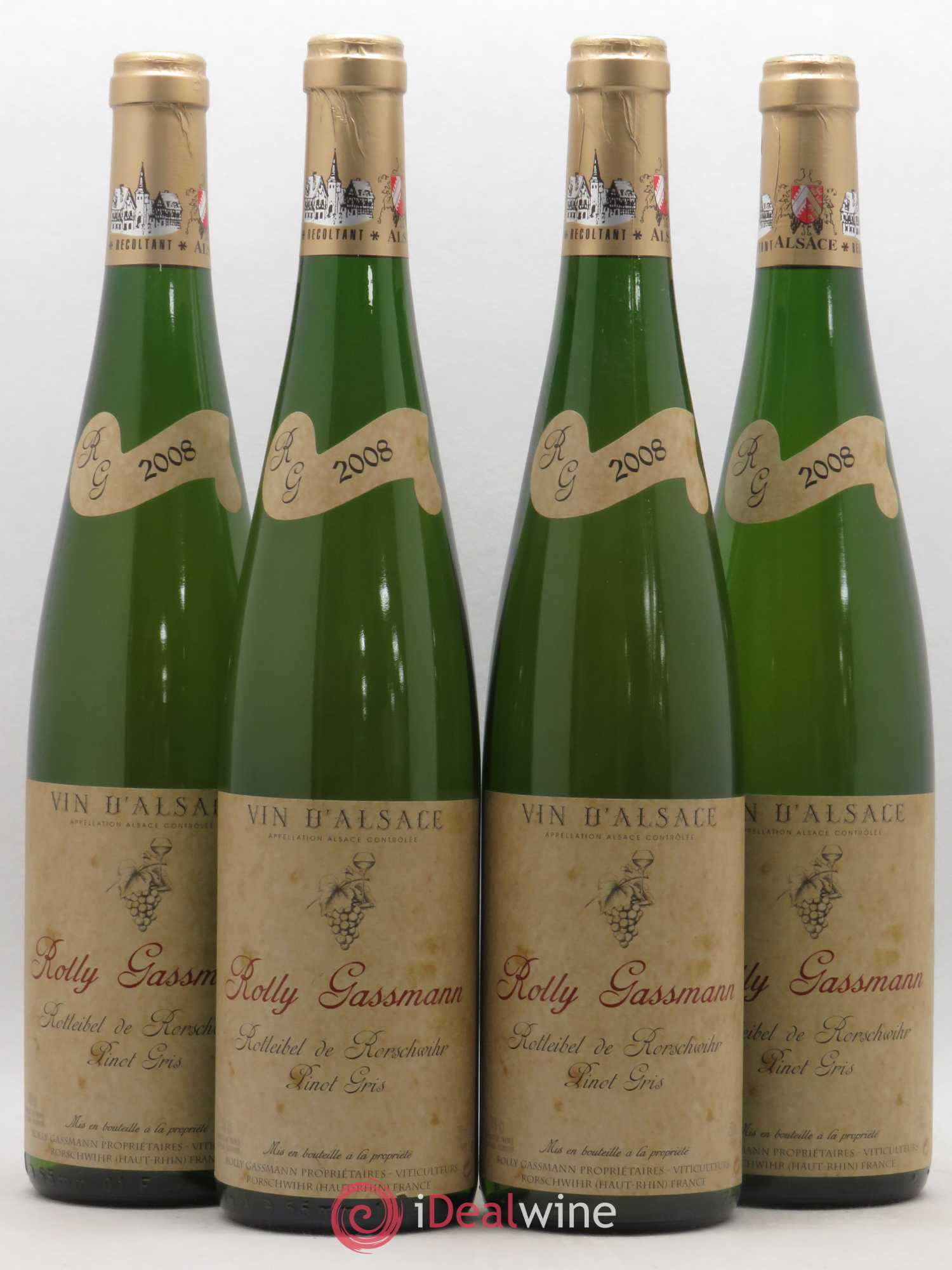 Pinot Gris Rolly Gassman 2008 - Lot de 4 bouteilles - 0