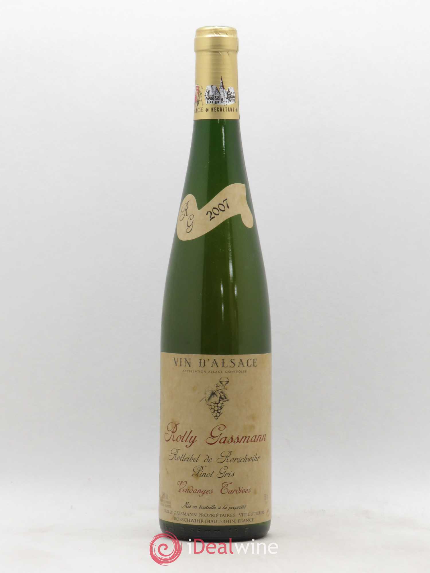 Pinot Gris Vendanges Tardives Rolly Gassman 2007 - Posten von 1 Flasche - 0