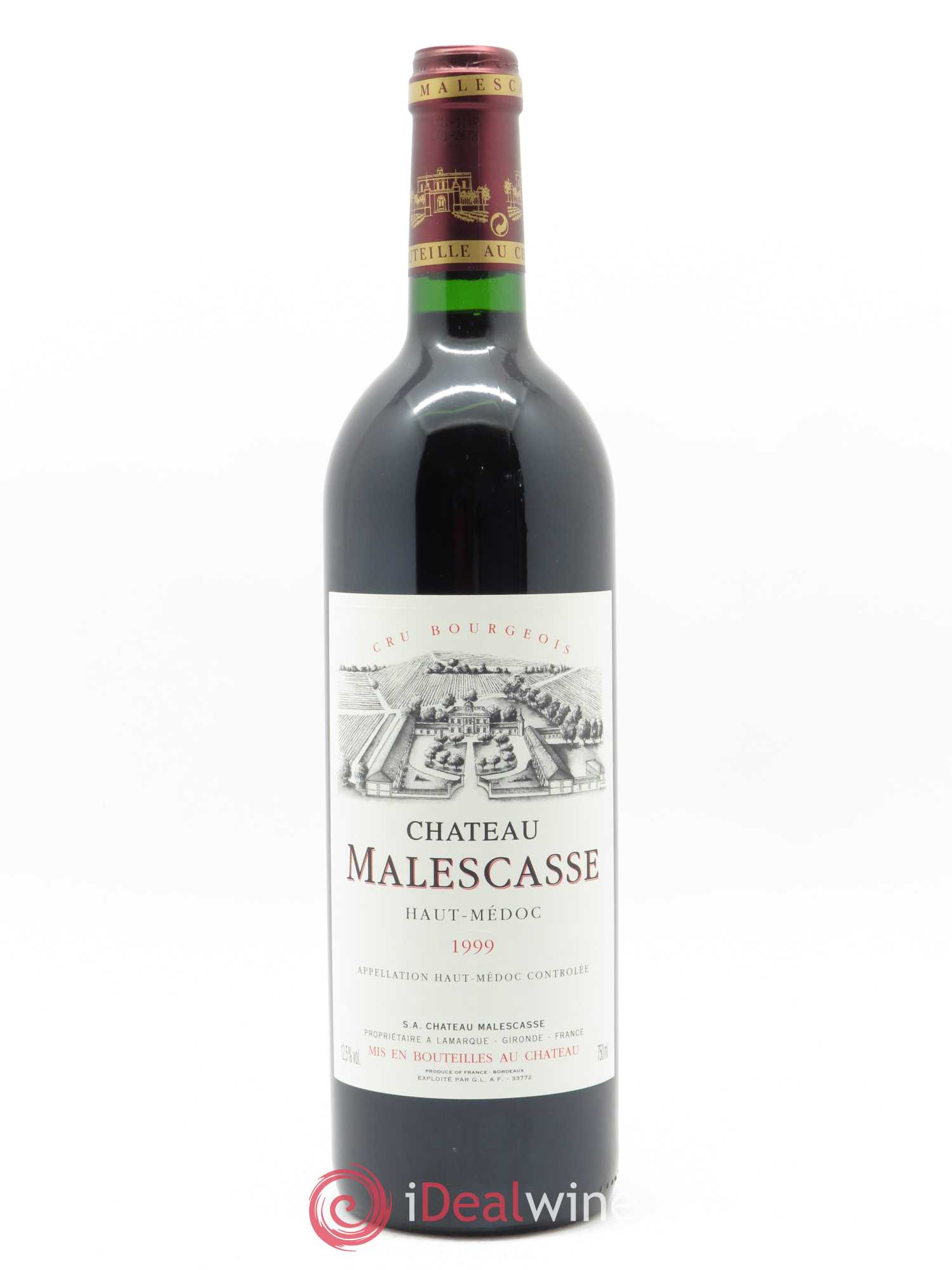 Château Malescasse Cru Bourgeois Exceptionnel 1999 - Lot de 1 bouteille - 0