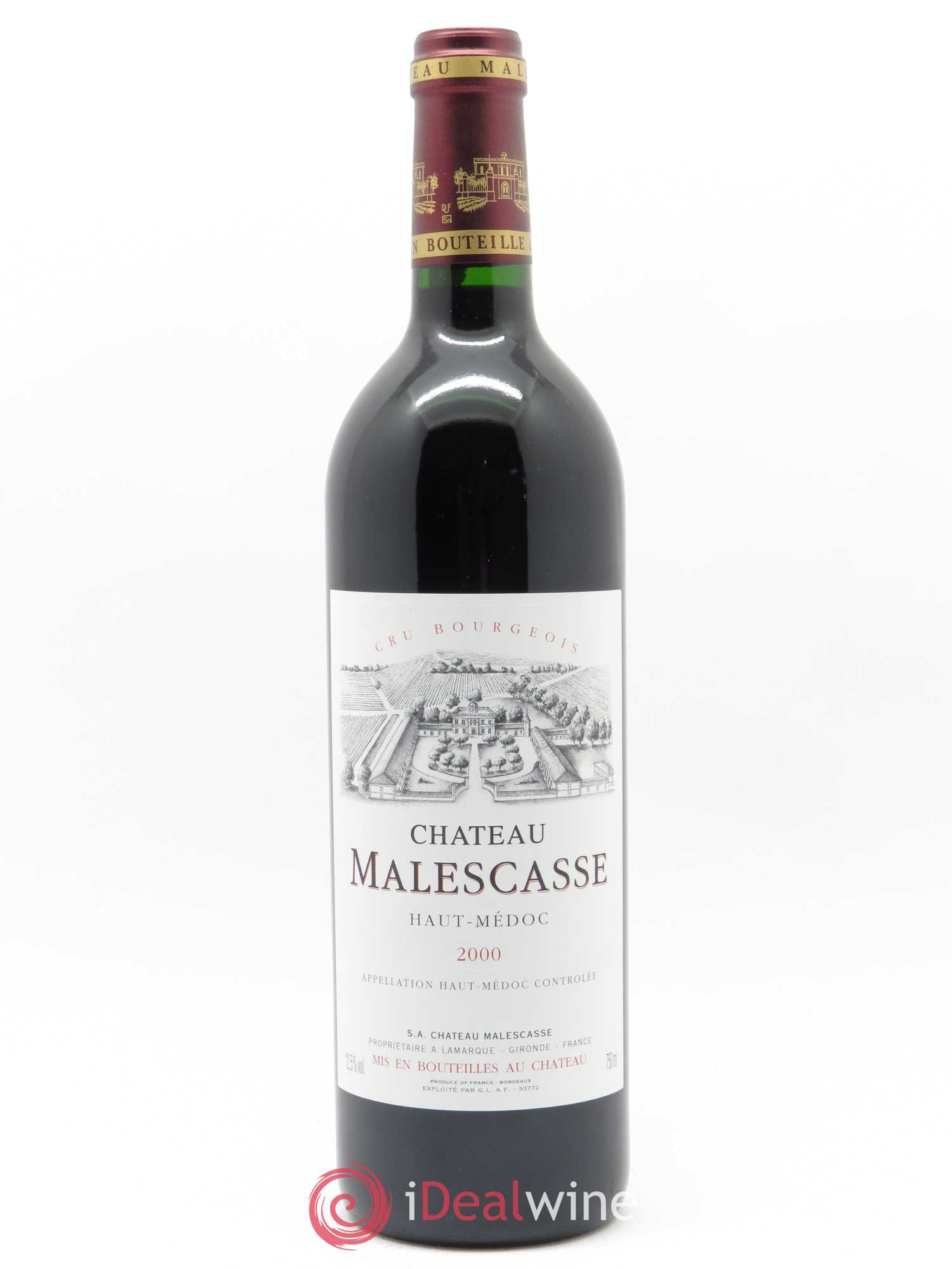 Château Malescasse Cru Bourgeois Exceptionnel 2000 - Lot de 1 bouteille - 0
