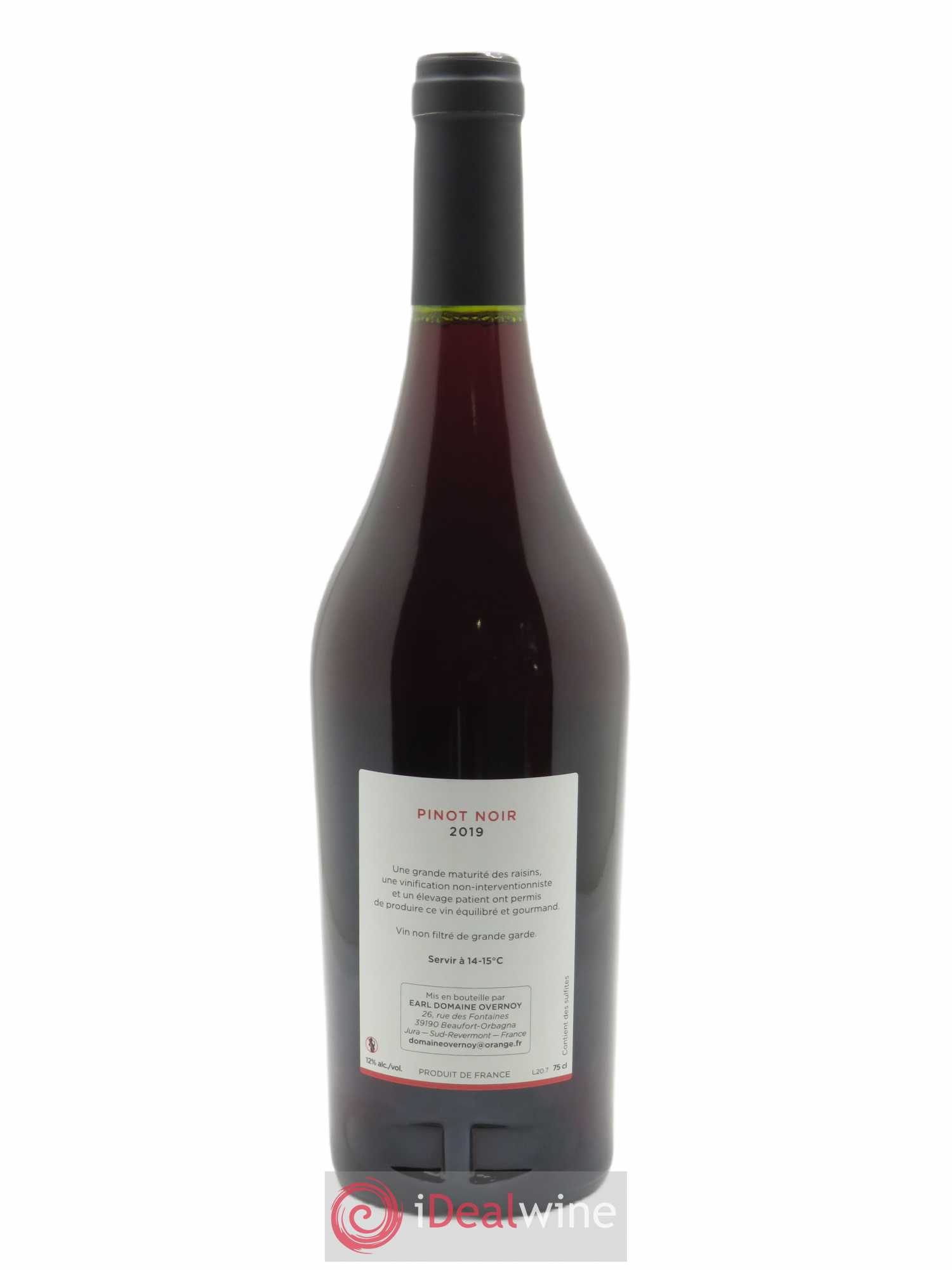 Côtes du Jura Pinot Noir Guillaume Overnoy 2019 - Lot de 1 bouteille - 1