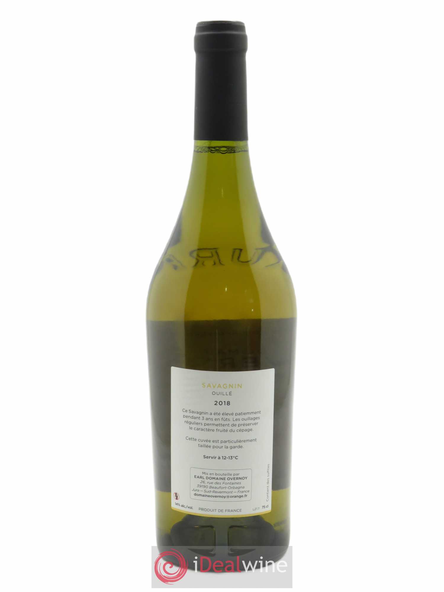 Côtes du Jura Savagnin Ouillé 3 ans Guillaume Overnoy 2018 - Lot de 1 bouteille - 1