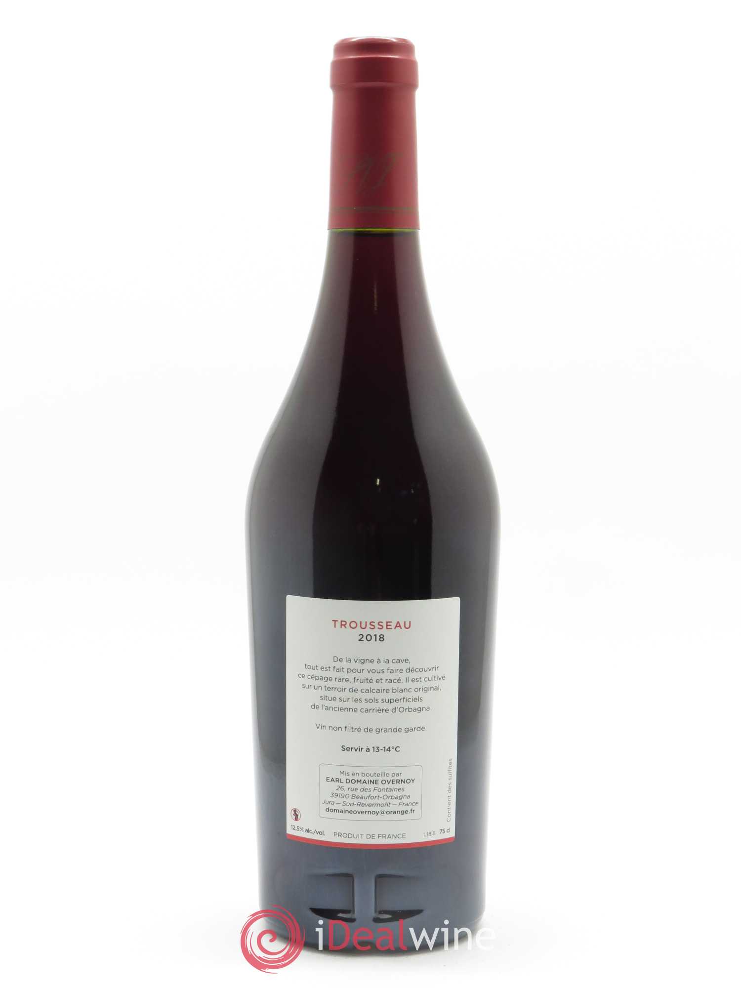 Côtes du Jura Trousseau Guillaume Overnoy 2018 - Lot de 1 bouteille - 1