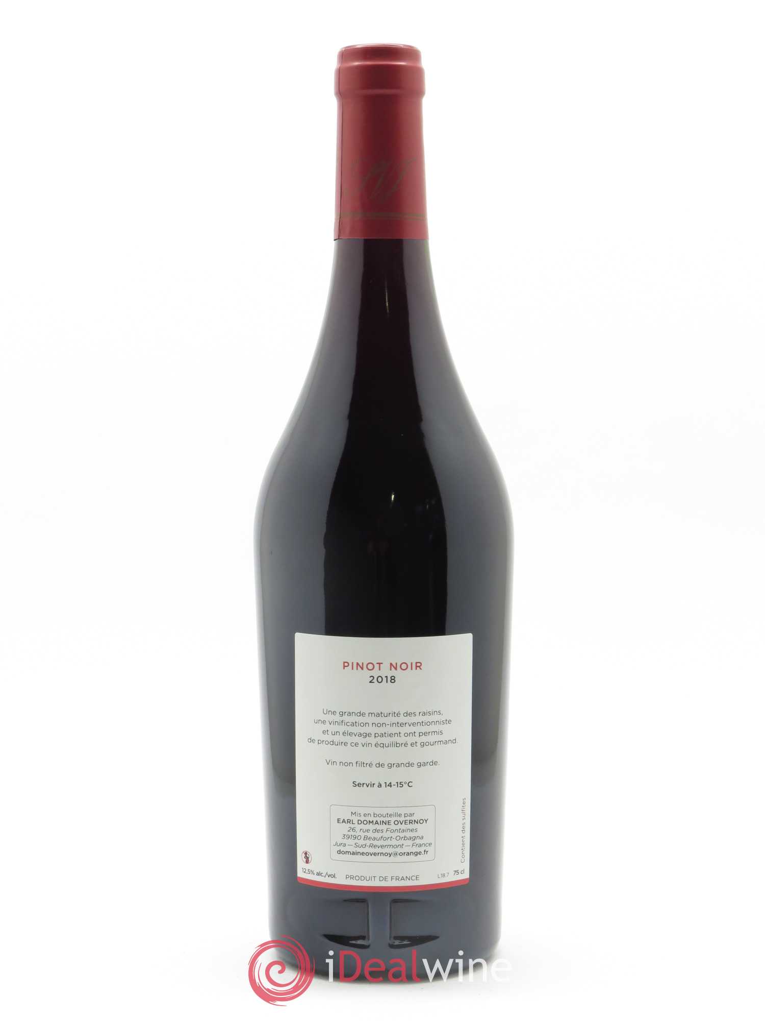 Côtes du Jura Pinot Noir Guillaume Overnoy 2018 - Lot de 1 bouteille - 1